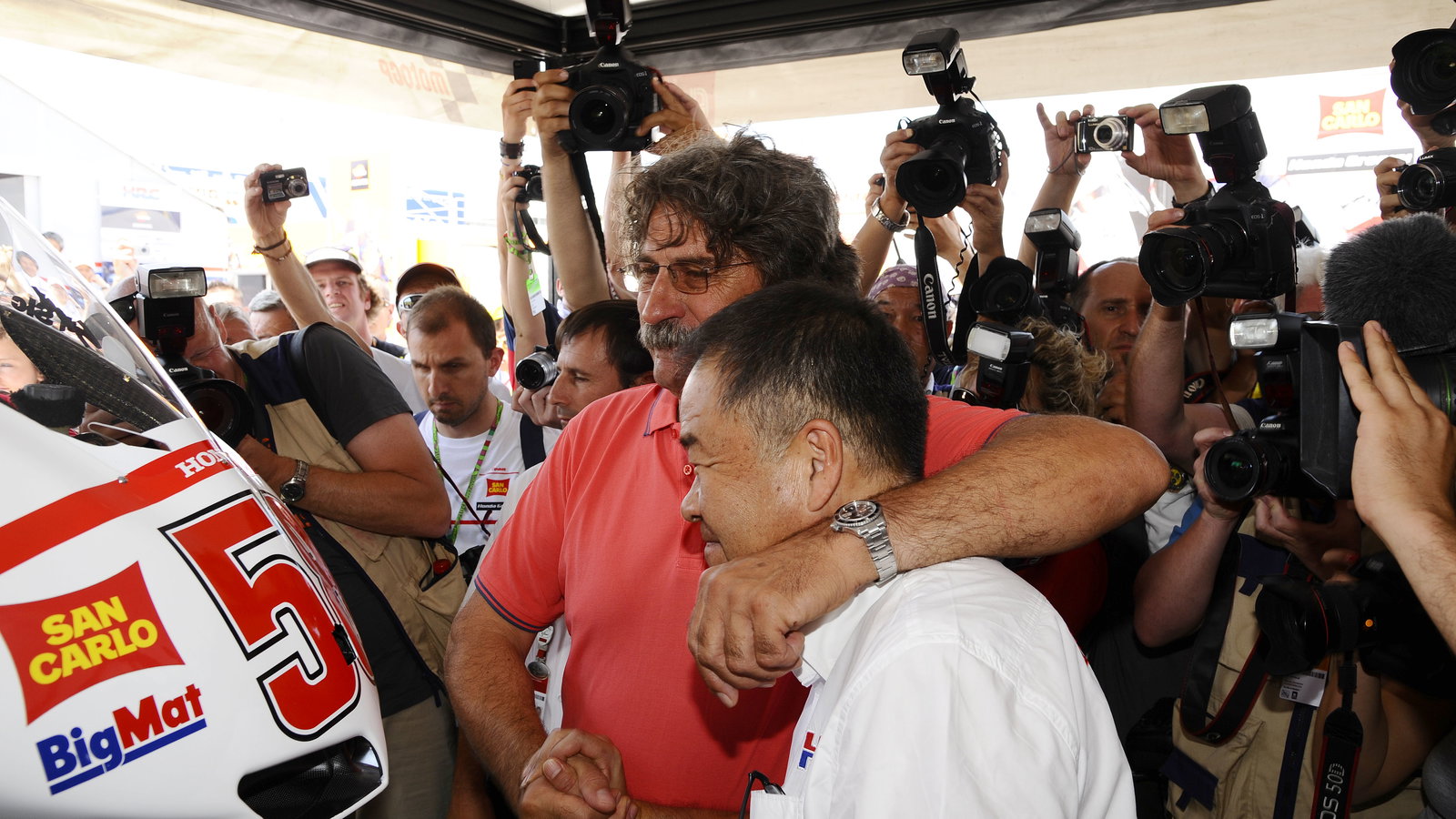 Paolo Simoncelli and Nakamoto, Italian MotoGP 2012