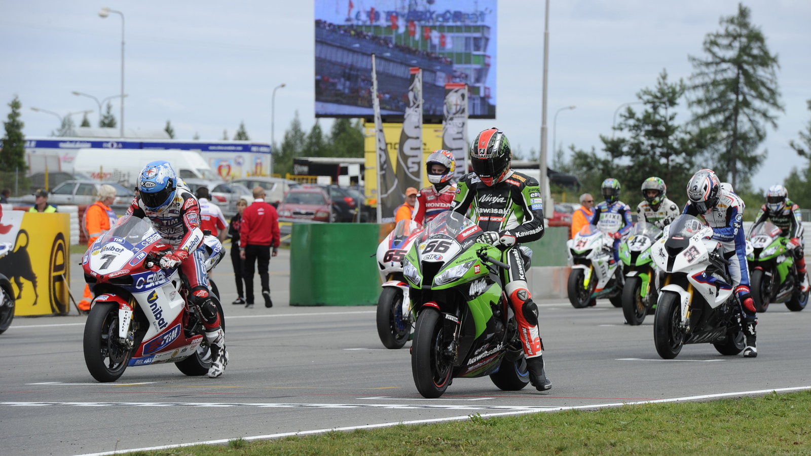 Sykes, Grid, Czech WSBK Race 2 2012