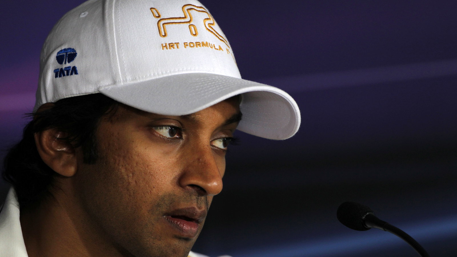 26.07.2012- Press conference, Narain Karthikeyan (IND) HRT Formula 1 Team F112