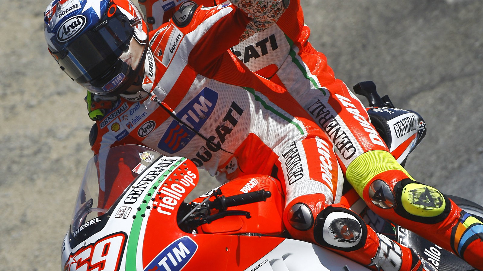 Hayden and Rossi, USA MotoGP 2012