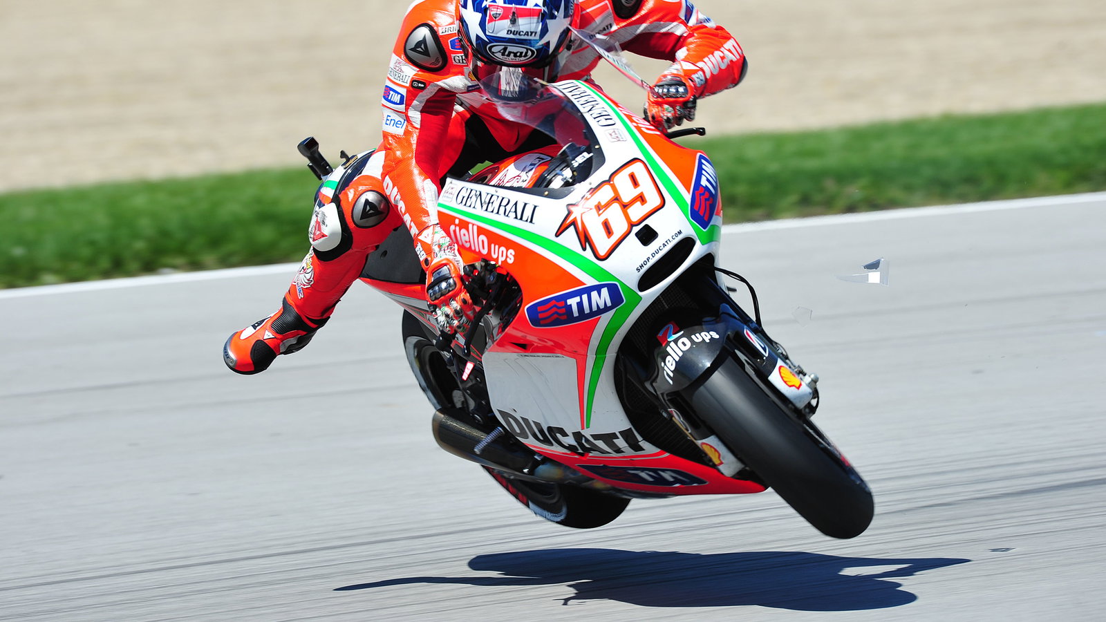 Hayden crash, Indianapolis MotoGP, 2012