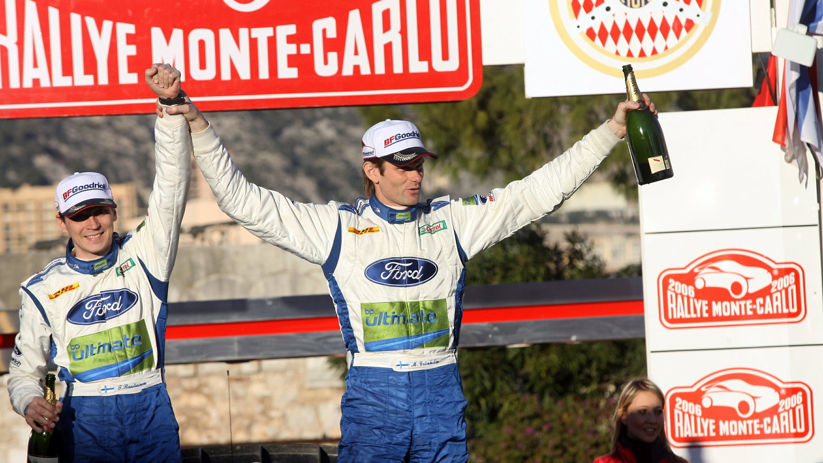 Rallye Monte Carlo winners, Marcus Gronholm and Timo Rautiainen