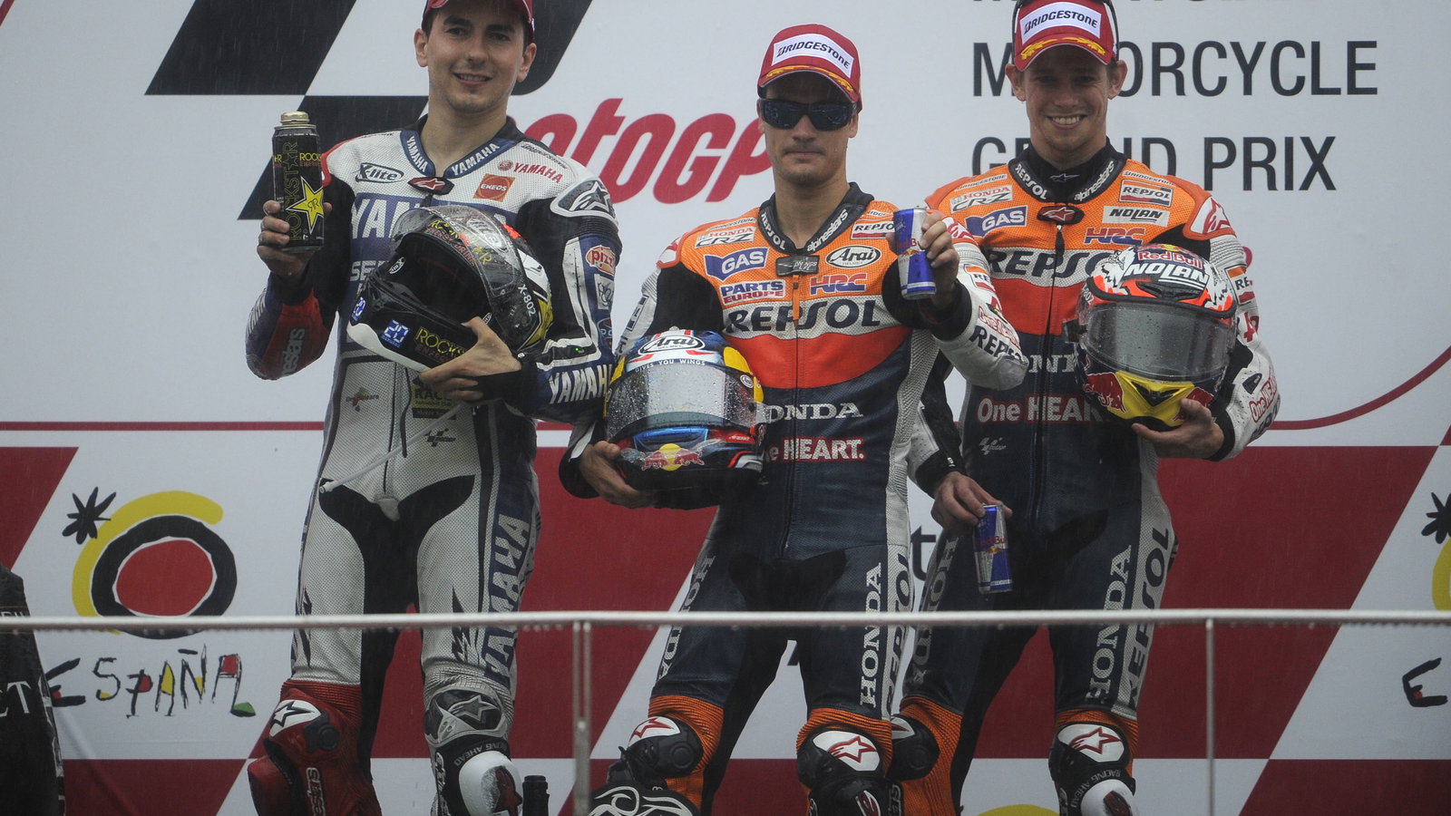 Lorenzo, Pedrosa, Stoner, Malaysian MotoGP Race 2012