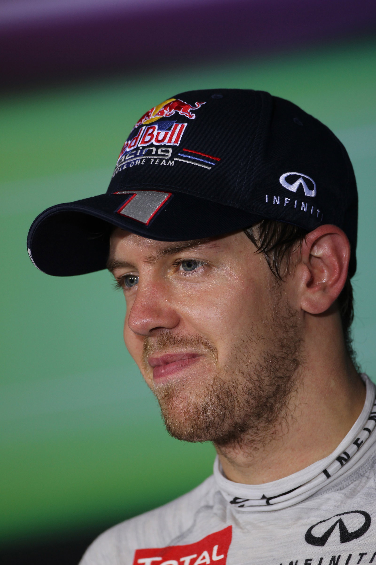 Press conference: Sebastian Vettel (GER) Red Bull Racing RB8 (3rd position)
