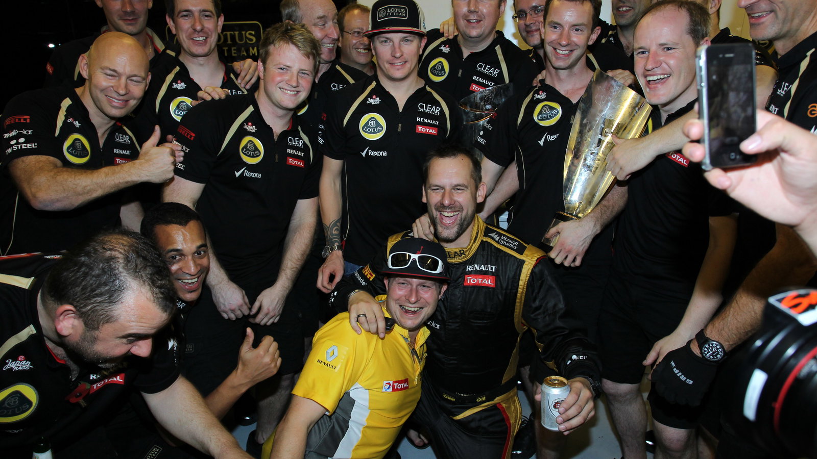 Race: Kimi Raikkonen (FIN) Lotus F1 Team E20 (race winner)