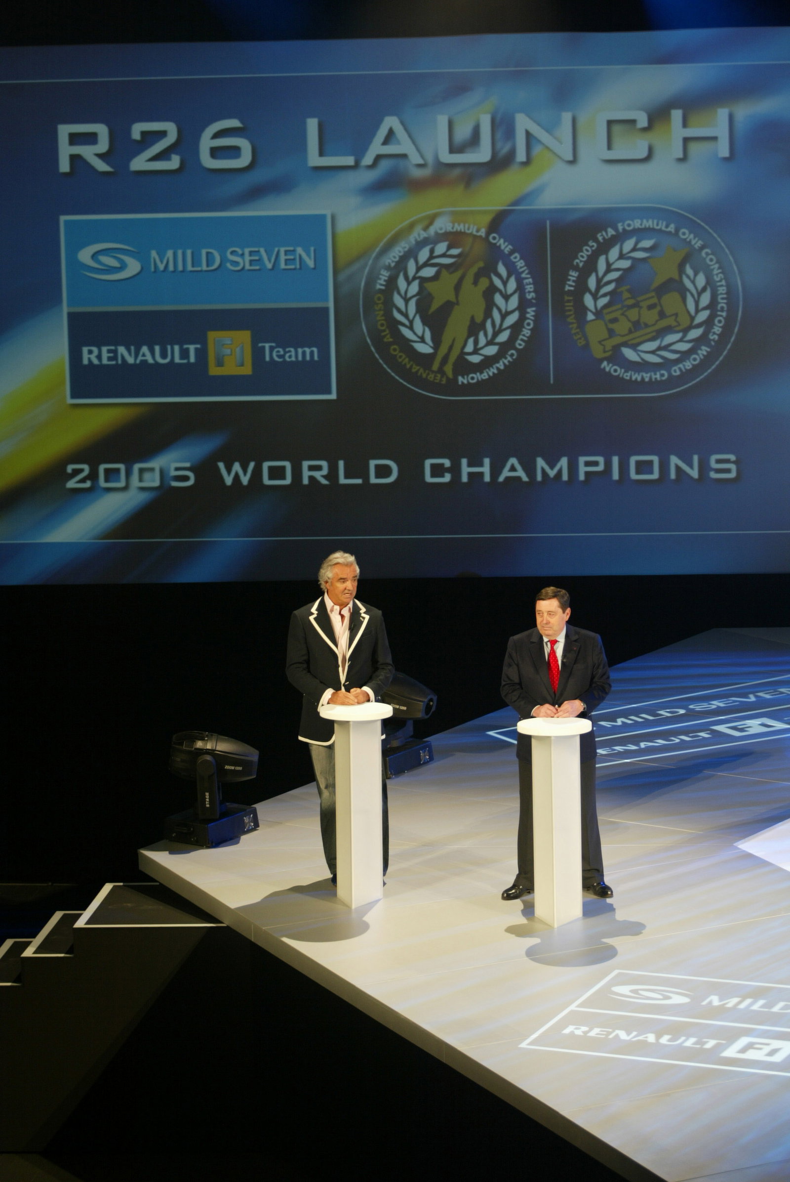 Flavio Briatore and Patrick Faure