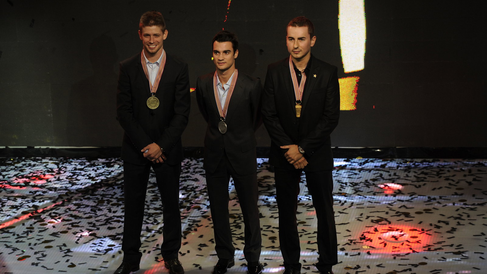 Stoner, Pedrosa, Lorenzo, FIM MotoGP Awards 2012, Valencia MotoGP 2012