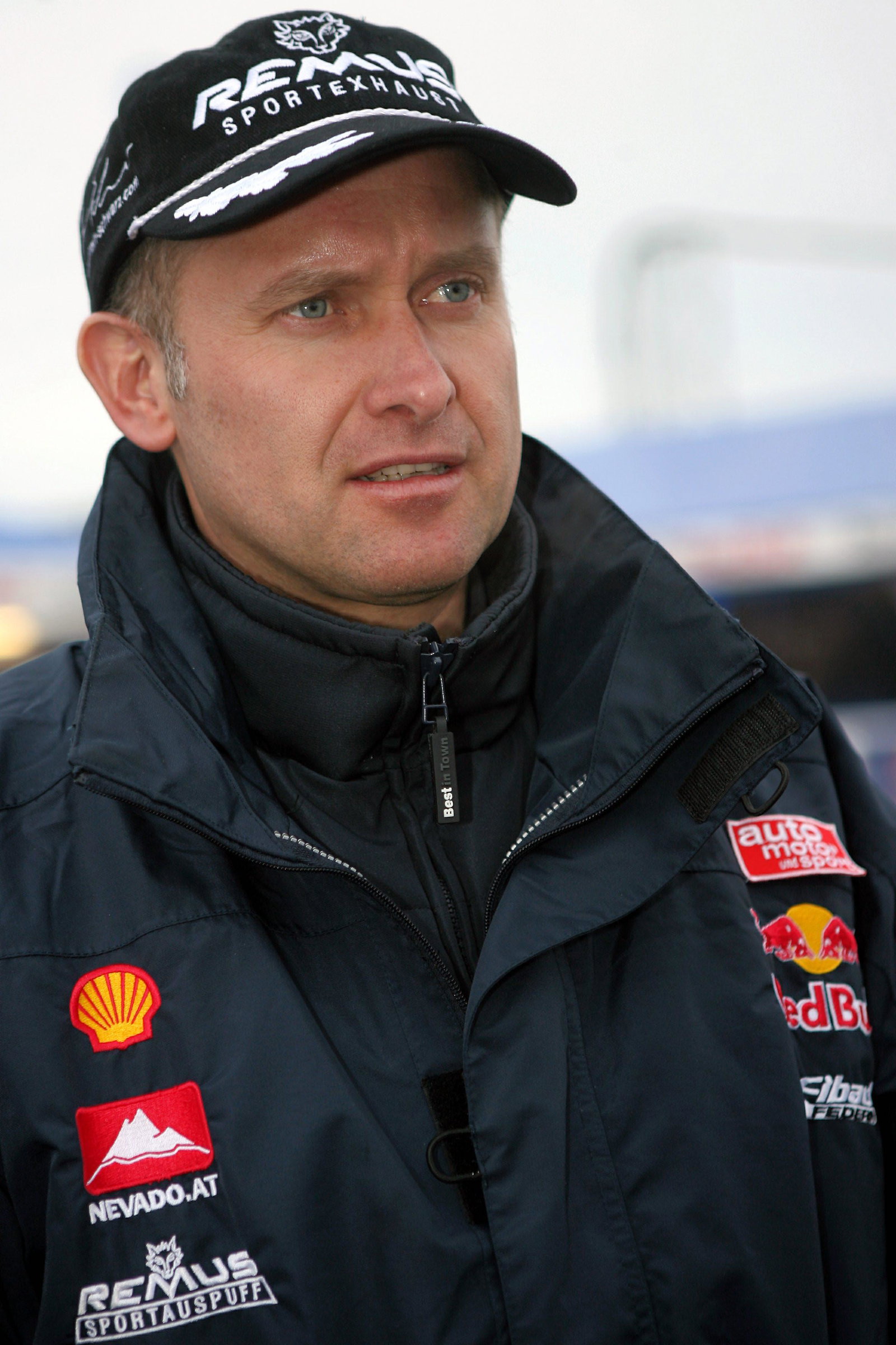 Armin Schwarz - Skoda Red Bull team director. Shakedown, 2006 Swedish Rally. Thursday, 2nd February 