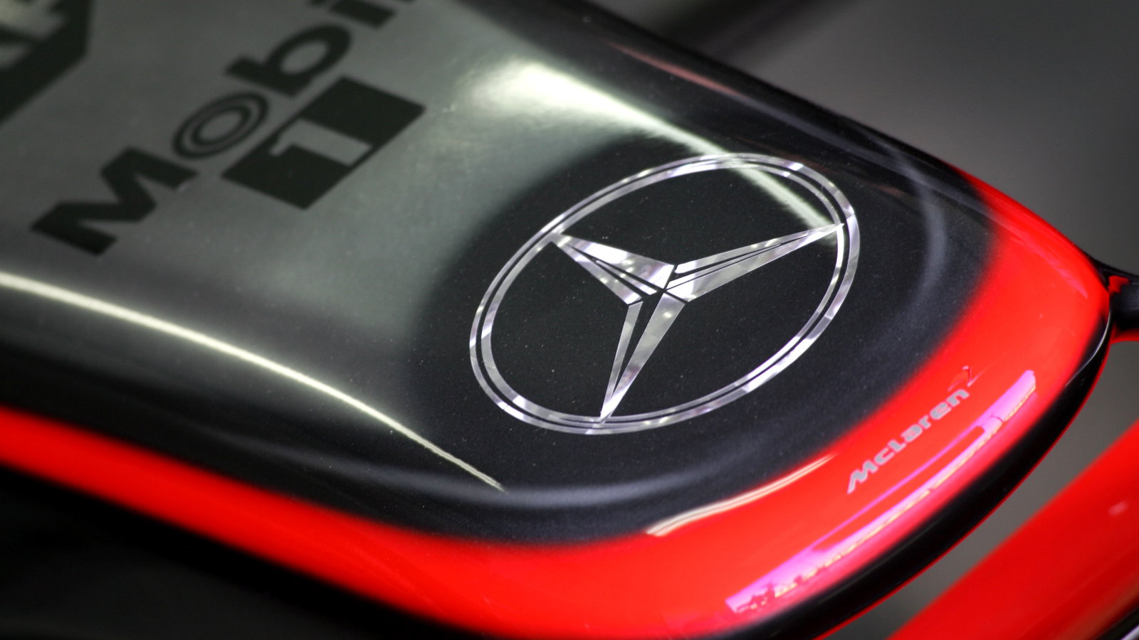 The new chrome design on the McLaren-Mercedes MP4-21