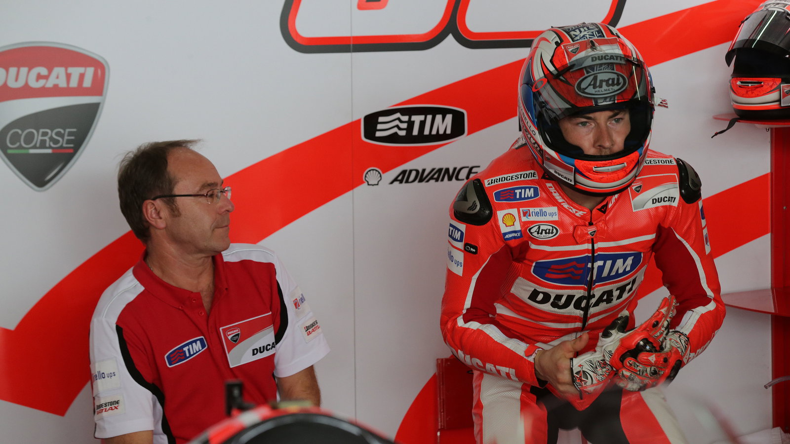 Ducati's Bernhard Gobmeier and Hayden, Sepang 2 tests, February 2013