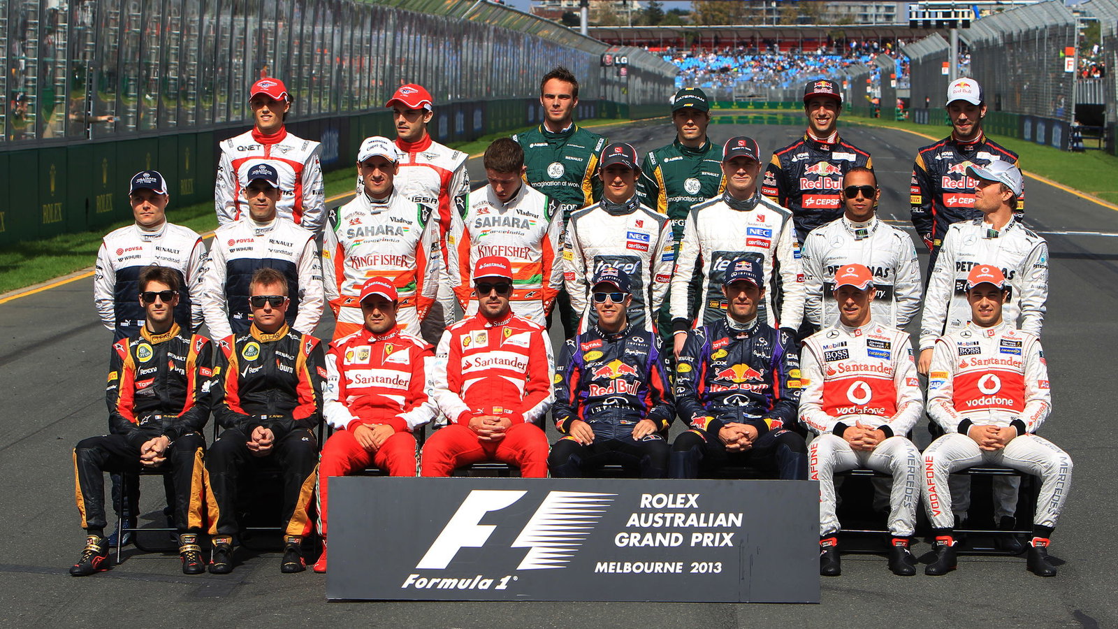 17.03.2013- Drivers F1 2013 photograph
