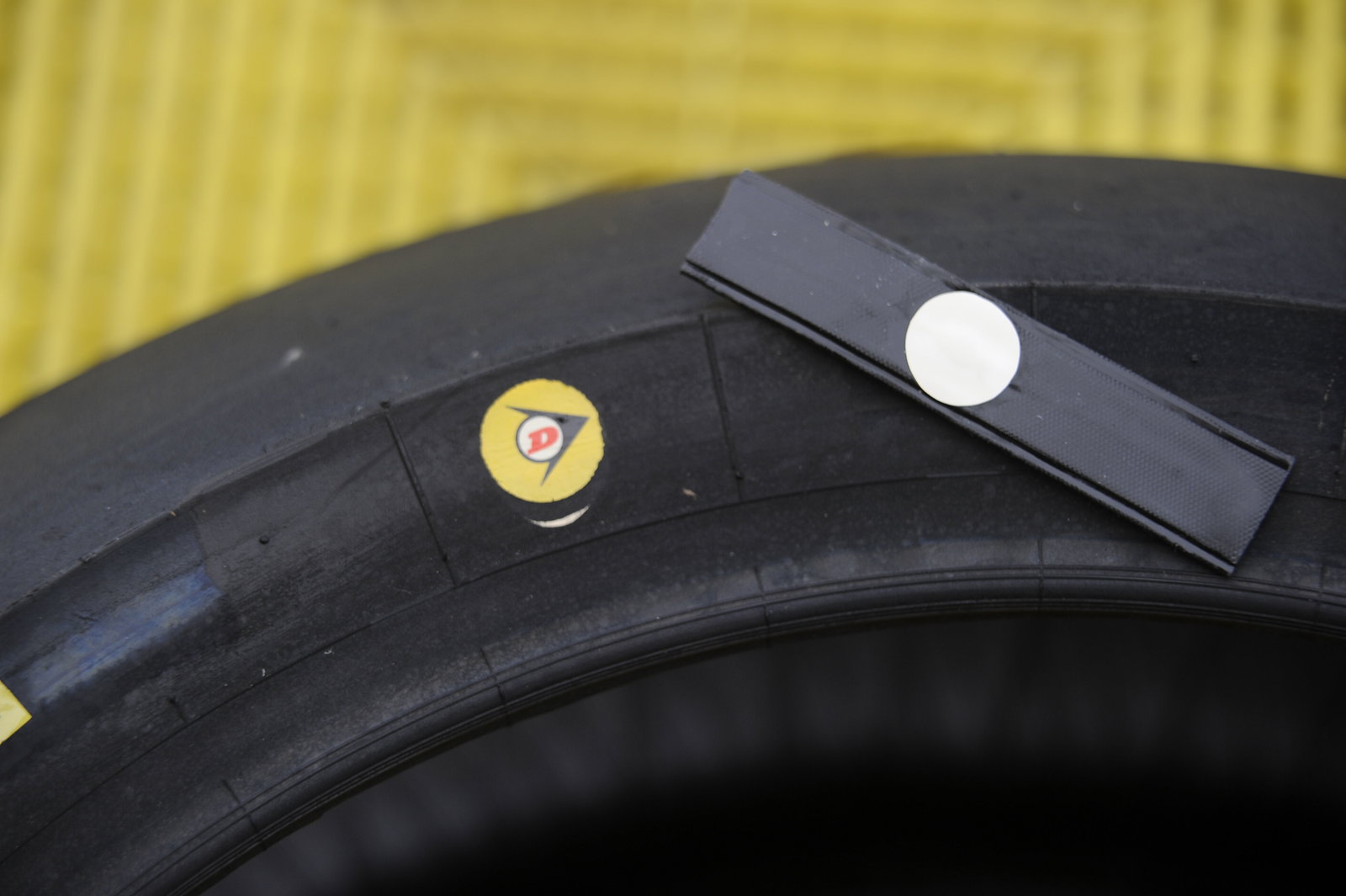 Dunlop electronic tag in tyres, Jerez MotoGP Test March 2013