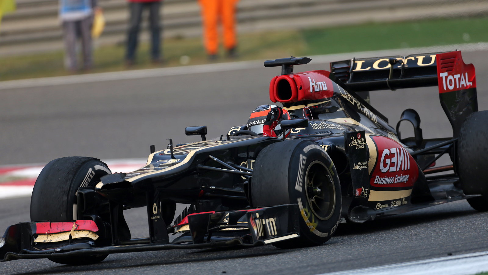 14.04.2013- Race, Kimi Raikkonen (FIN) Lotus F1 Team E21 2nd position