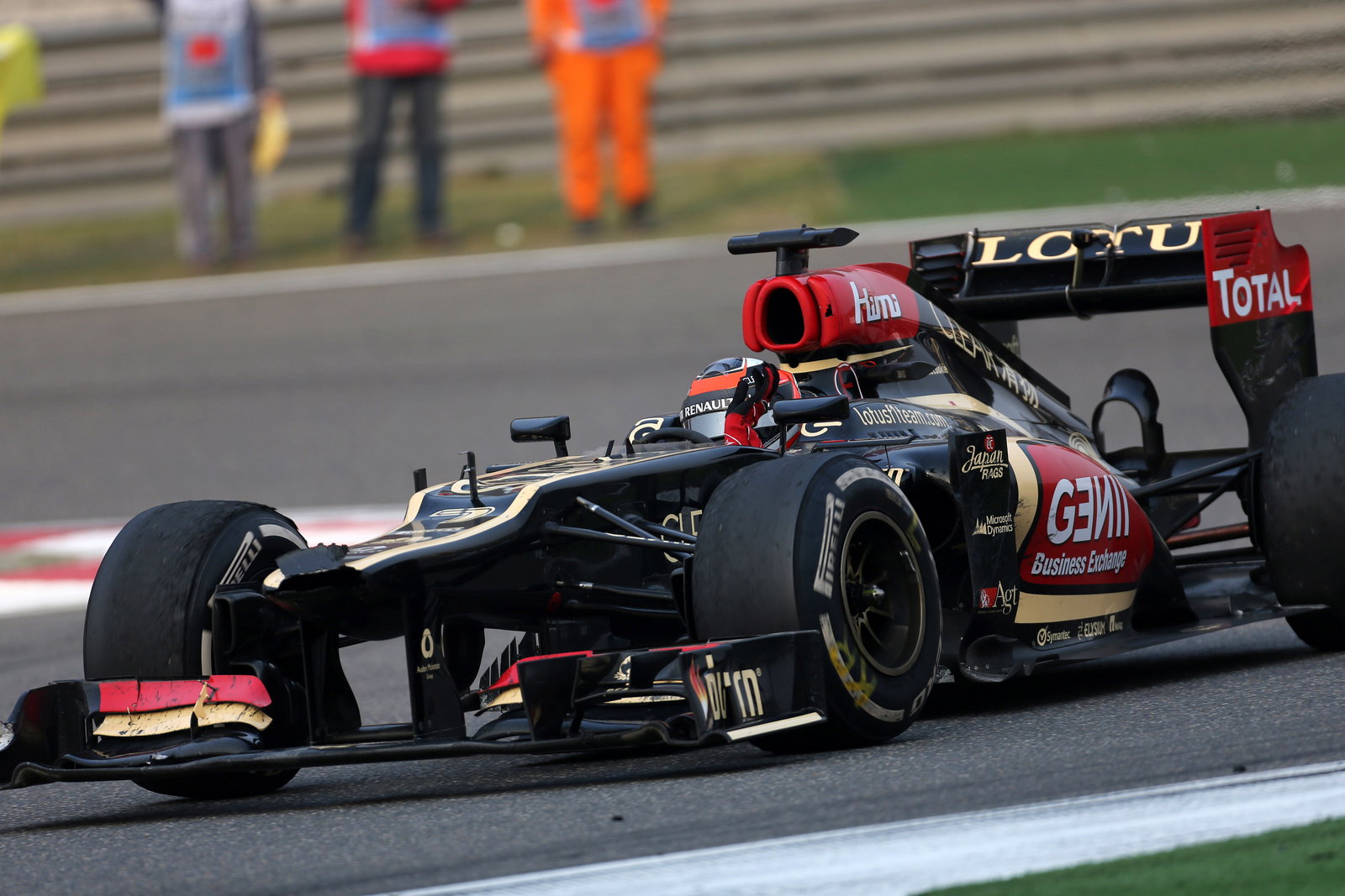14.04.2013- Race, Kimi Raikkonen (FIN) Lotus F1 Team E21 2nd position