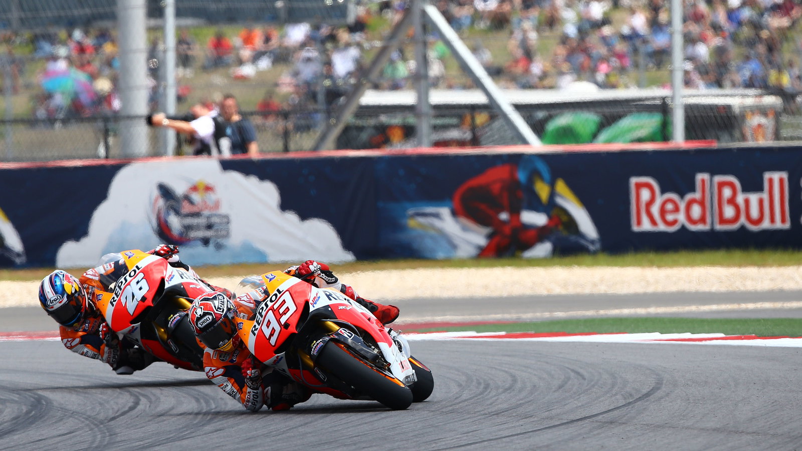 Marquez and Pedrosa, MotoGP race, Grand Prix of the The Americas 2013