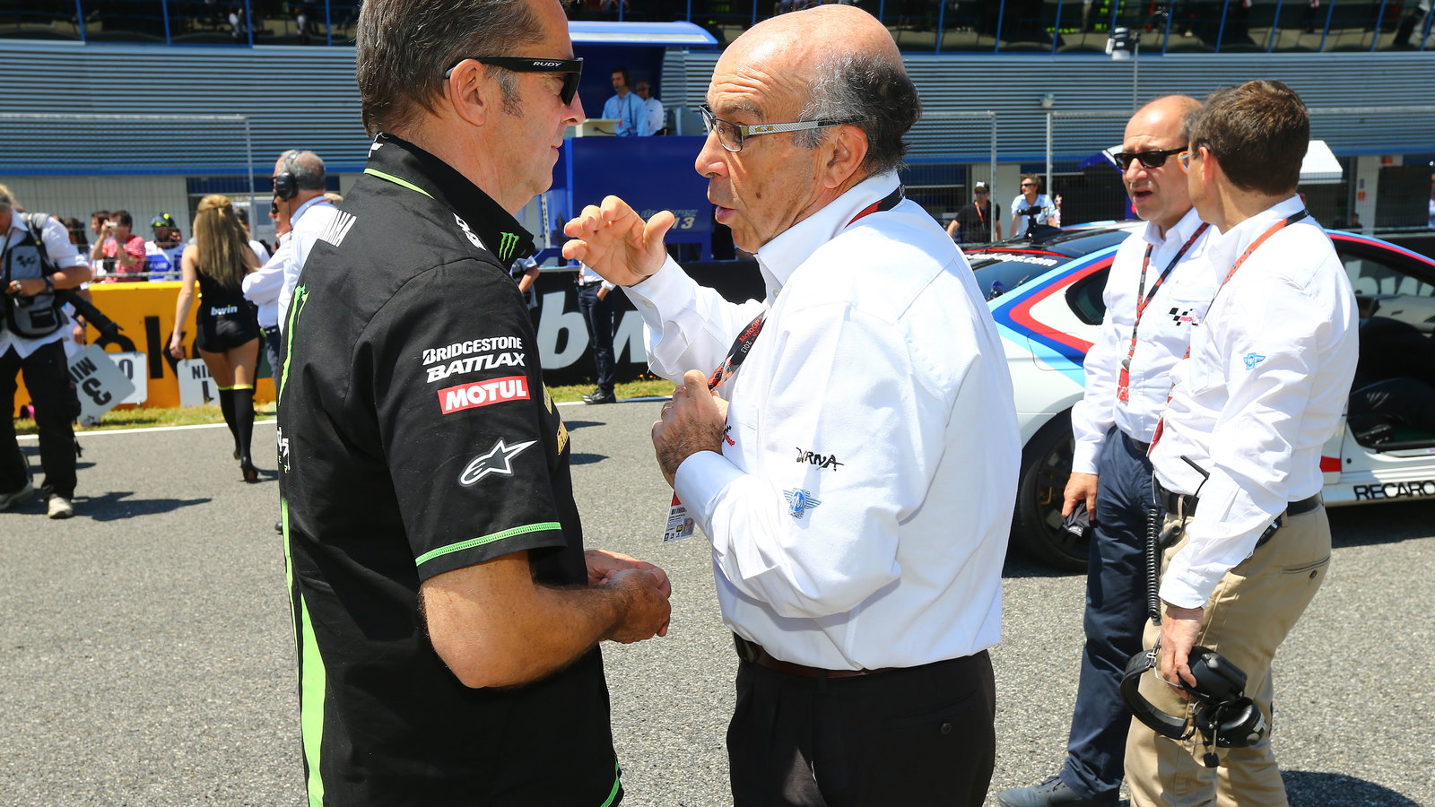 Poncharal and Ezpeleta, Spanish MotoGP 2013