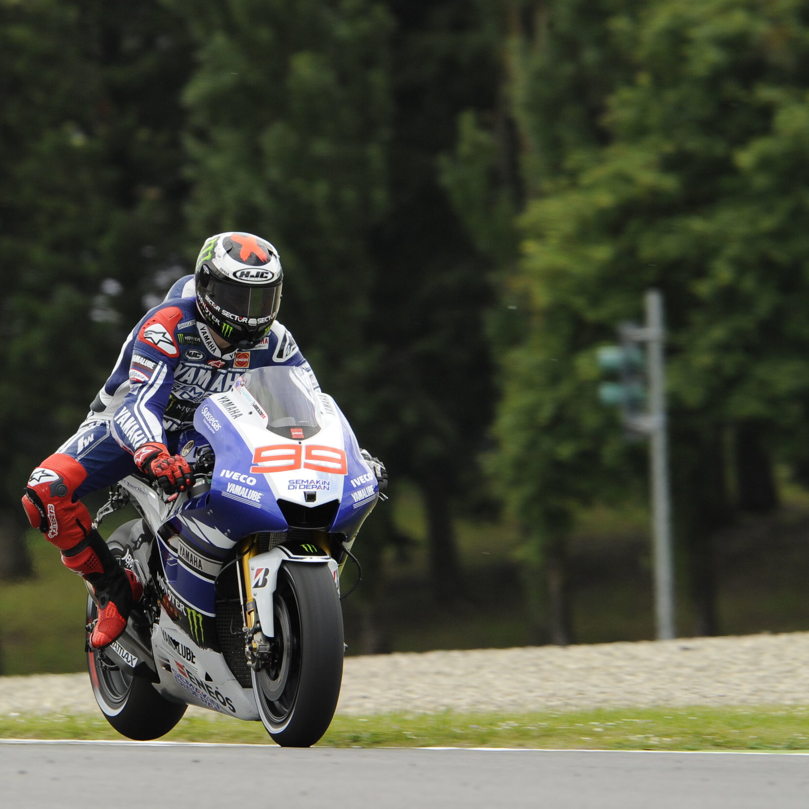 Lorenzo, Braking, Italian MotoGP 2013
