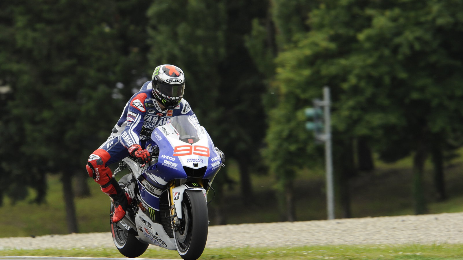 Lorenzo, Braking, Italian MotoGP 2013