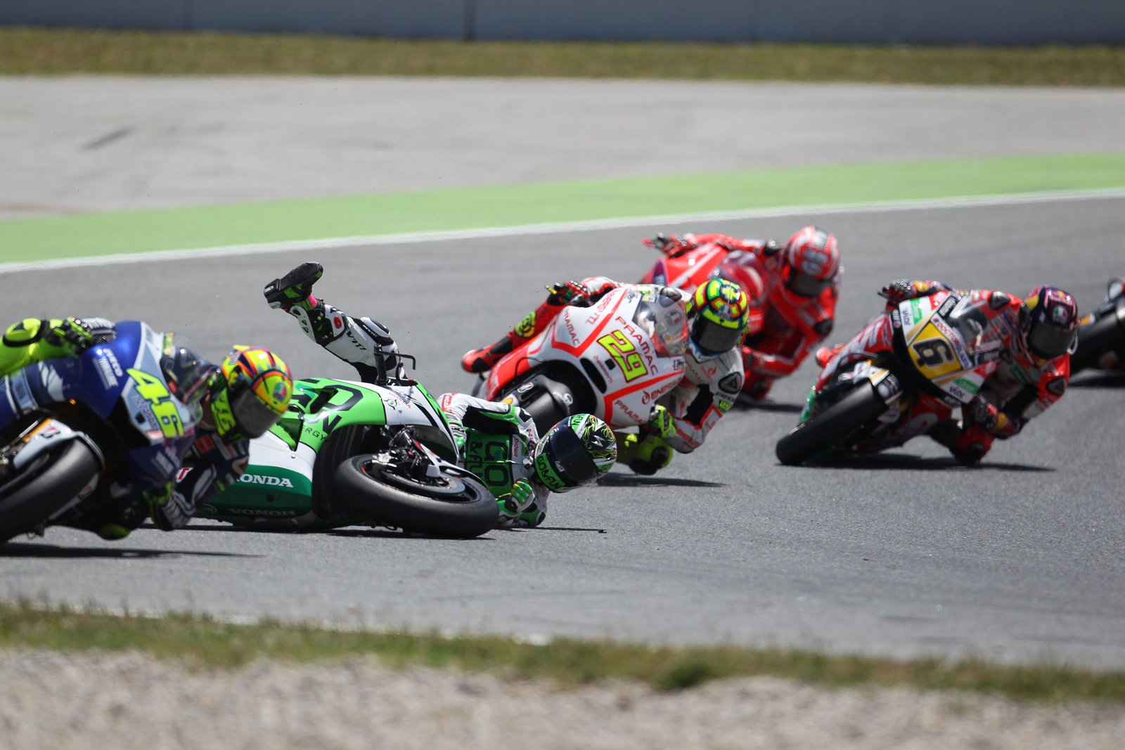 Bautista crash, Catalunya MotoGP 2013