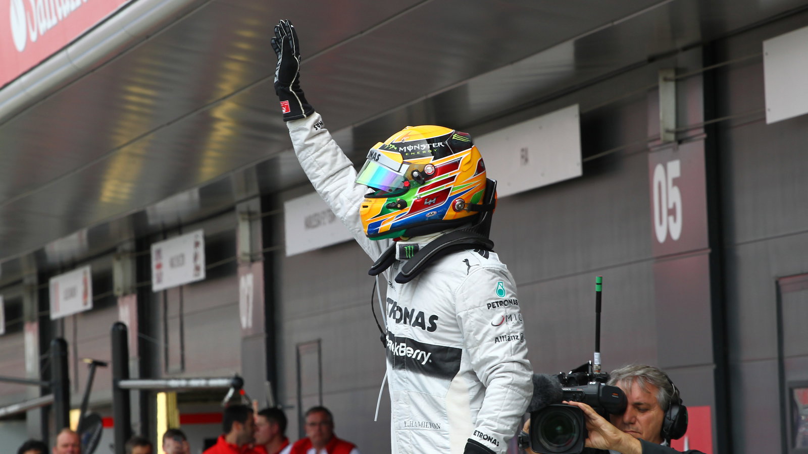 29.06.2013- Qualifying, Lewis Hamilton (GBR) Mercedes AMG F1 W04 (pole position)