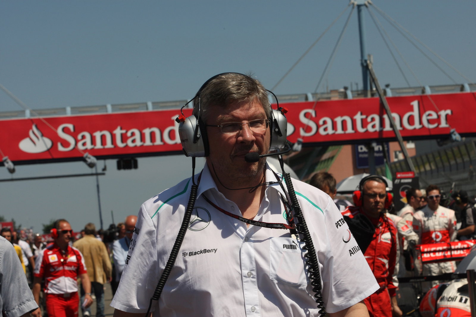 07.07.2013- Race, Ross Brawn (GBR), Team Principal, Mercedes GP