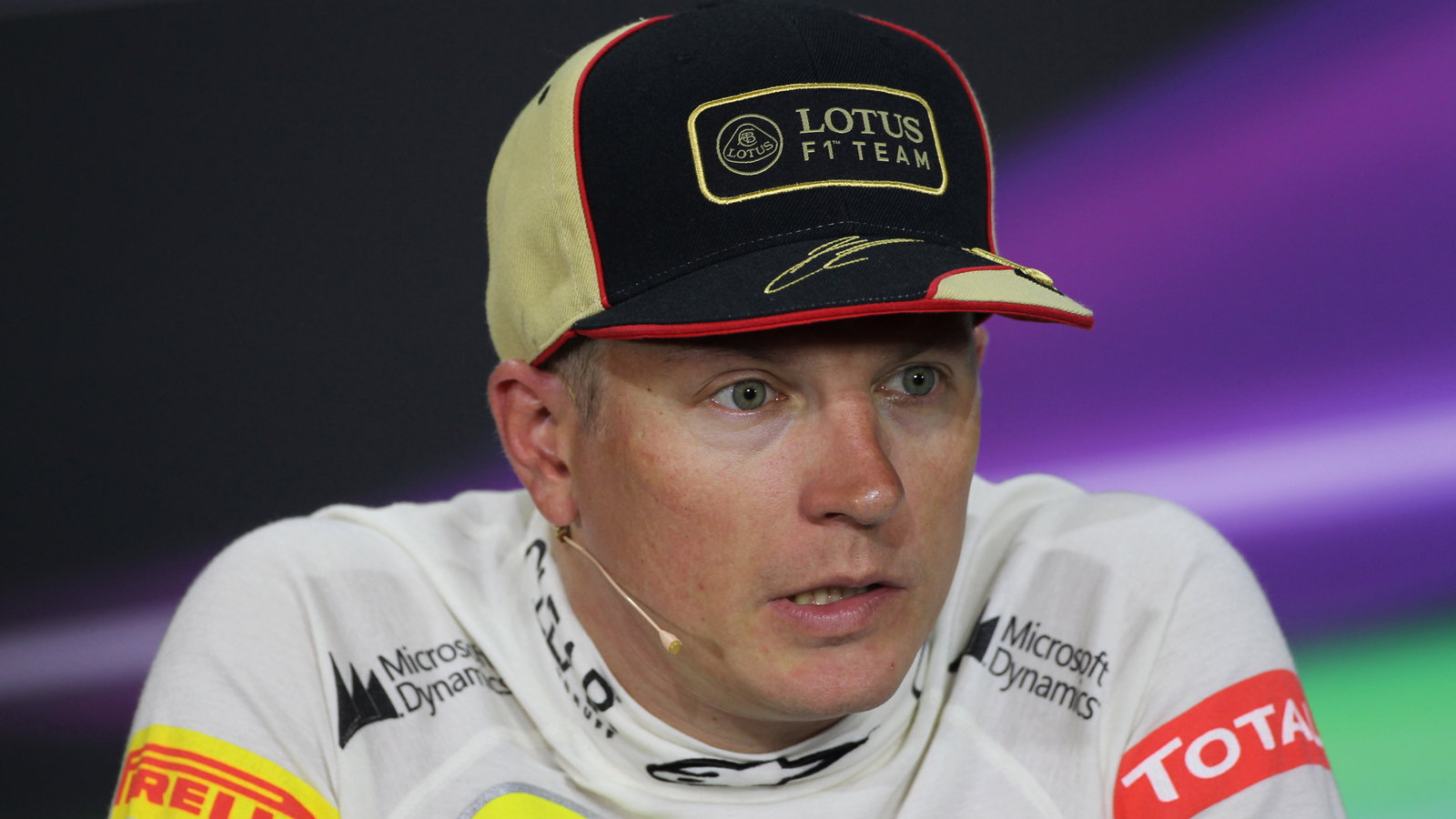 07.07.2013- Race, Press conference, Kimi Raikkonen (FIN) Lotus F1 Team E21