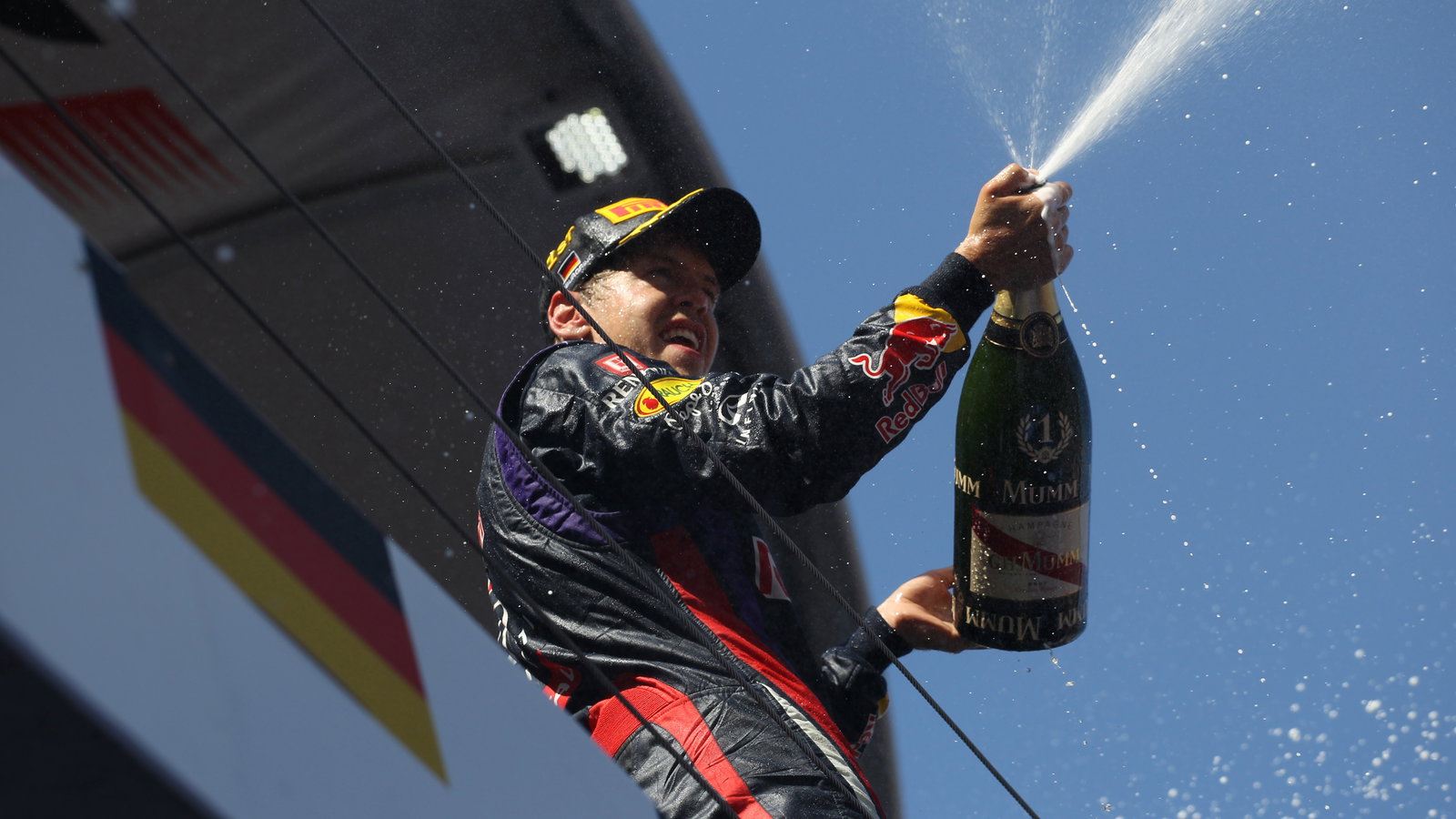 07.07.2013- Race, Sebastian Vettel (GER) Red Bull Racing RB9 race winner