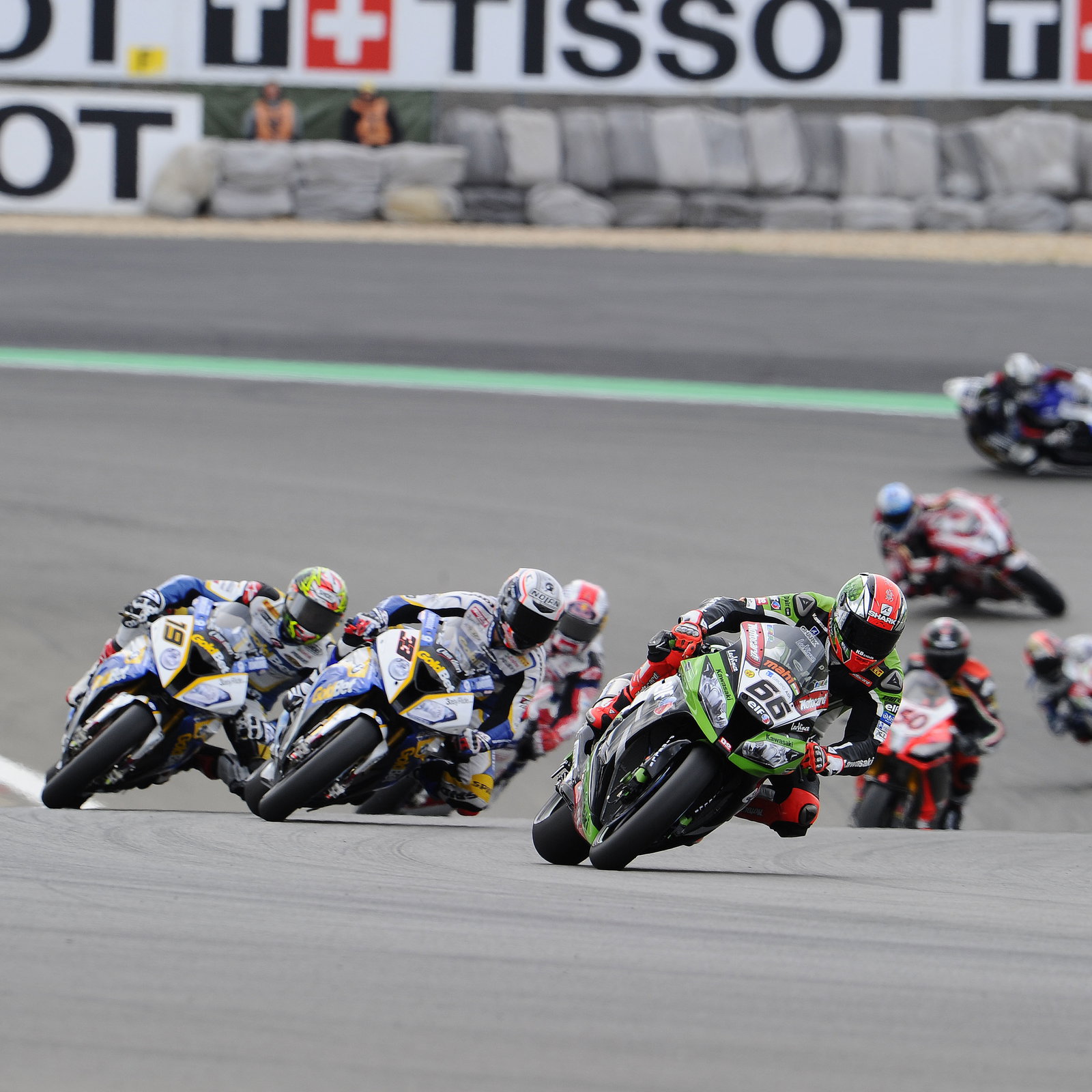 Sykes, Race start,, German WSBK Race 1 2013