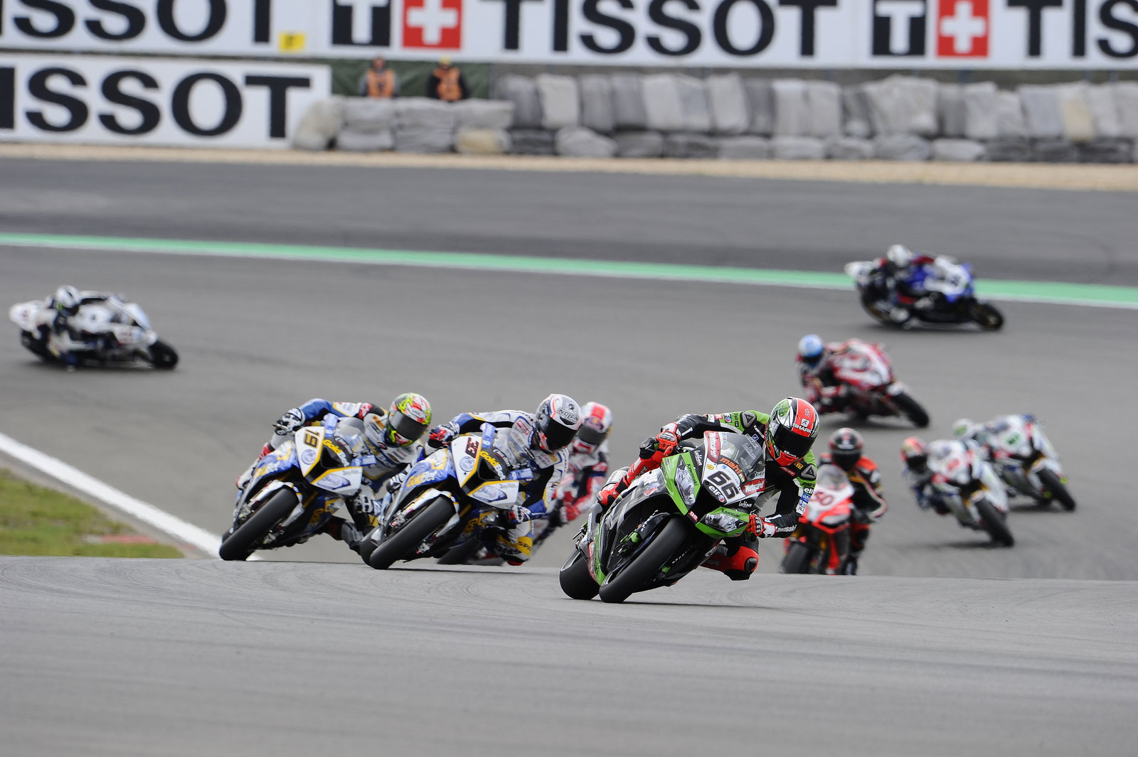Sykes, Race start,, German WSBK Race 1 2013