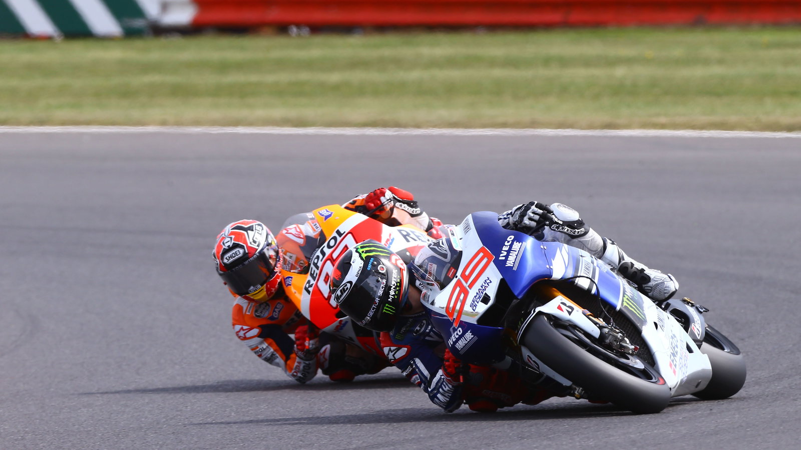 Lorenzo and Marquez, MotoGP race British MotoGP 2013