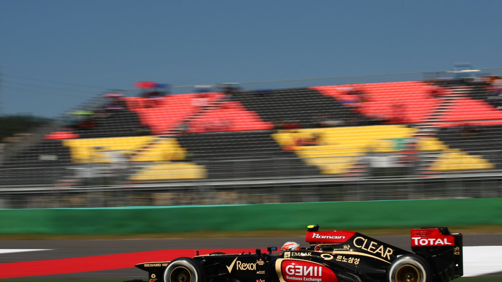 05.10.2013- Free practice 3, Romain Grosjean (FRA) Lotus F1 Team E213