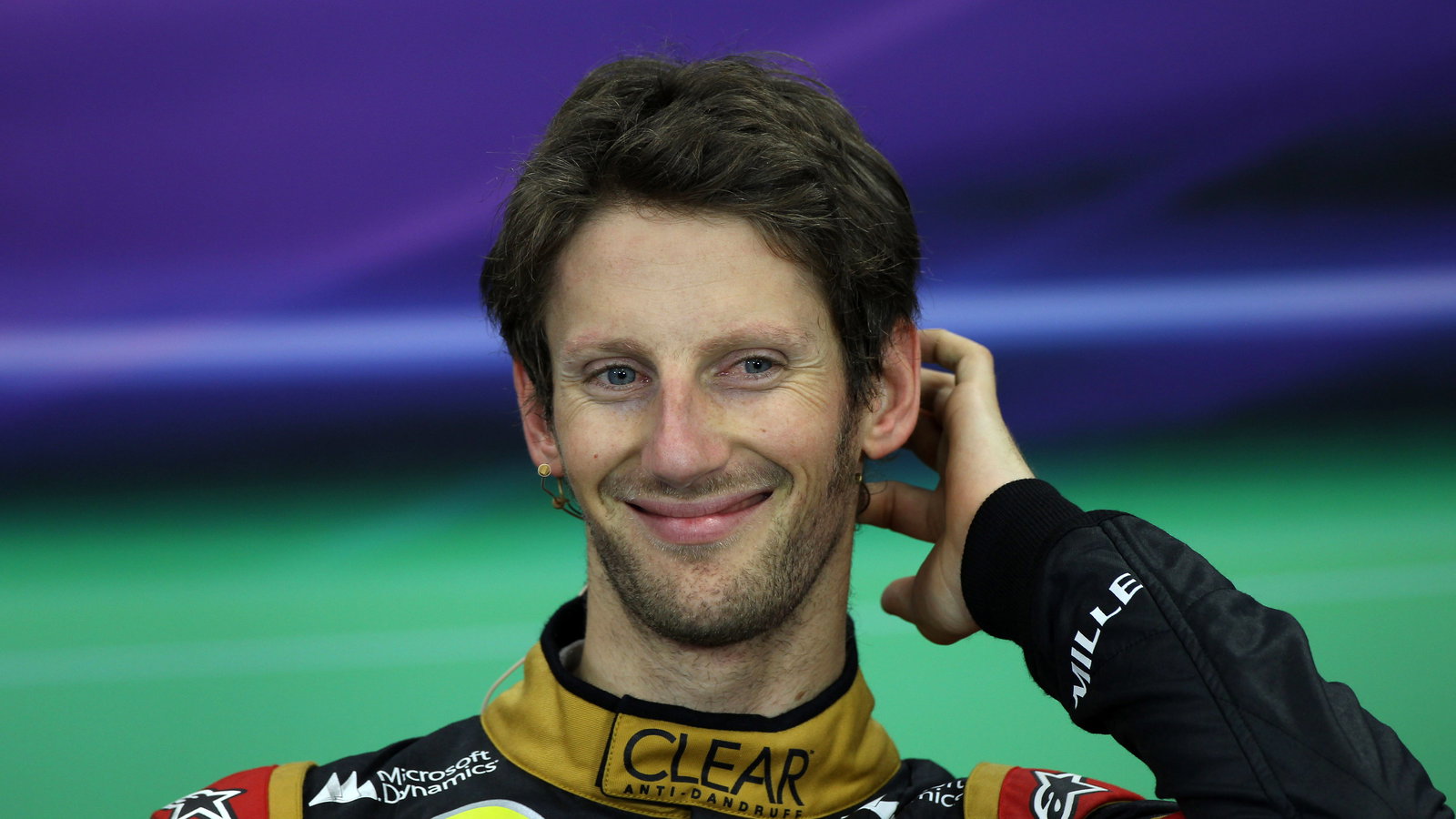 13.10.2013- Race, Press conference, Romain Grosjean (FRA) Lotus F1 Team E21