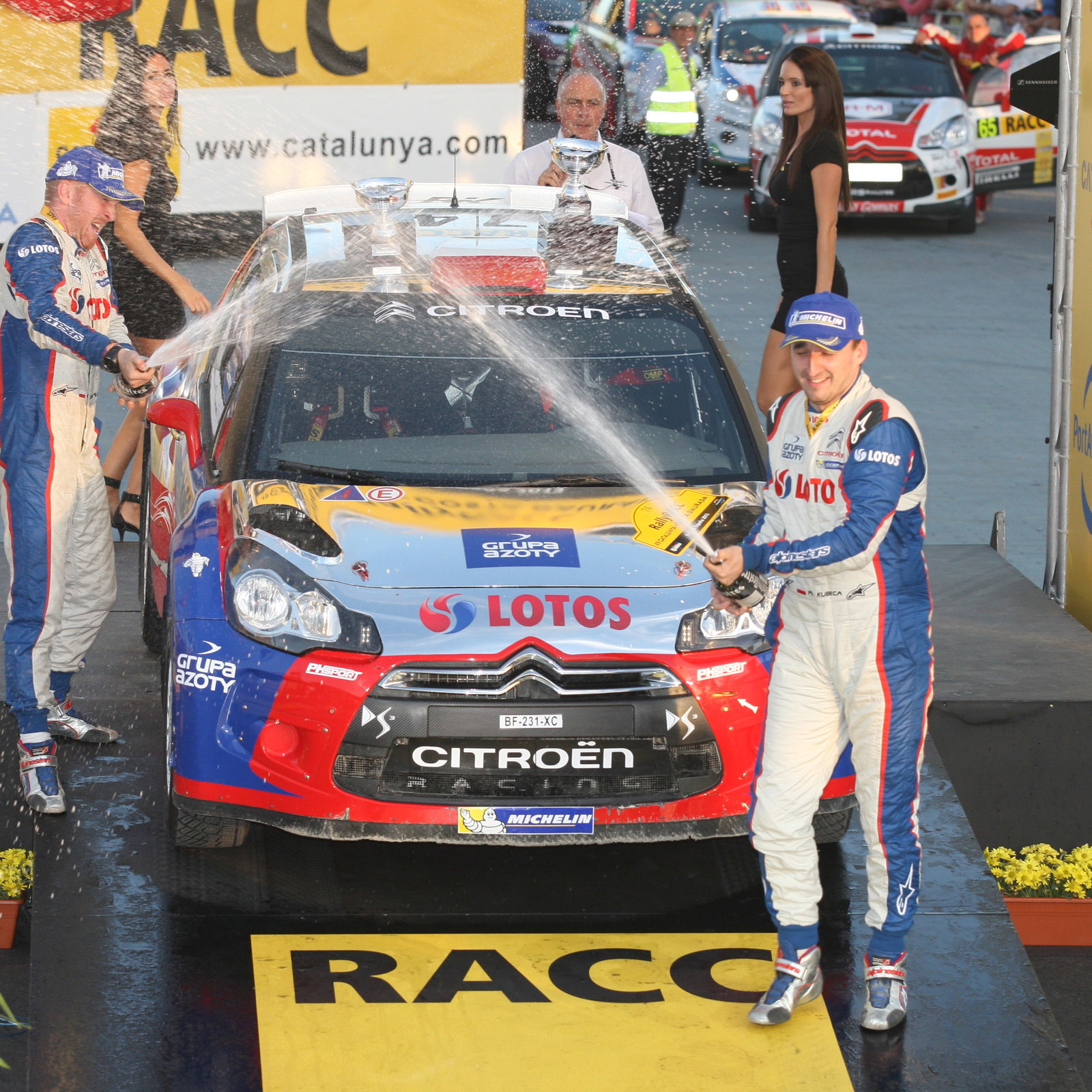 Robert Kubica, Maciek Baran (Citroen DS3 RRC #74), WRC2 winner