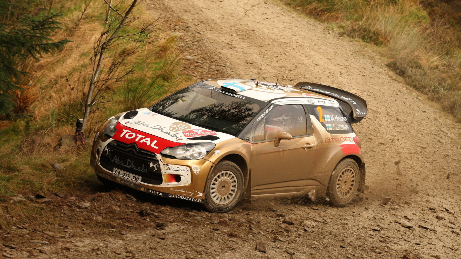 Mikko Hirvonen, Jarmo Lehtinen (Citroën DS3 WRC #2, Citroën Total Abu Dhabi World Rally Team)