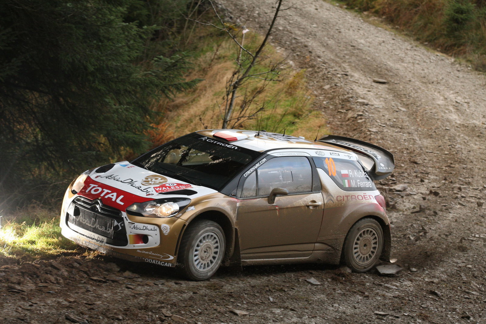 Robert Kubica, Michele Ferrara, (Citroen DS3 WRC #10, Abu Dhabi Citroen Total WRT))
