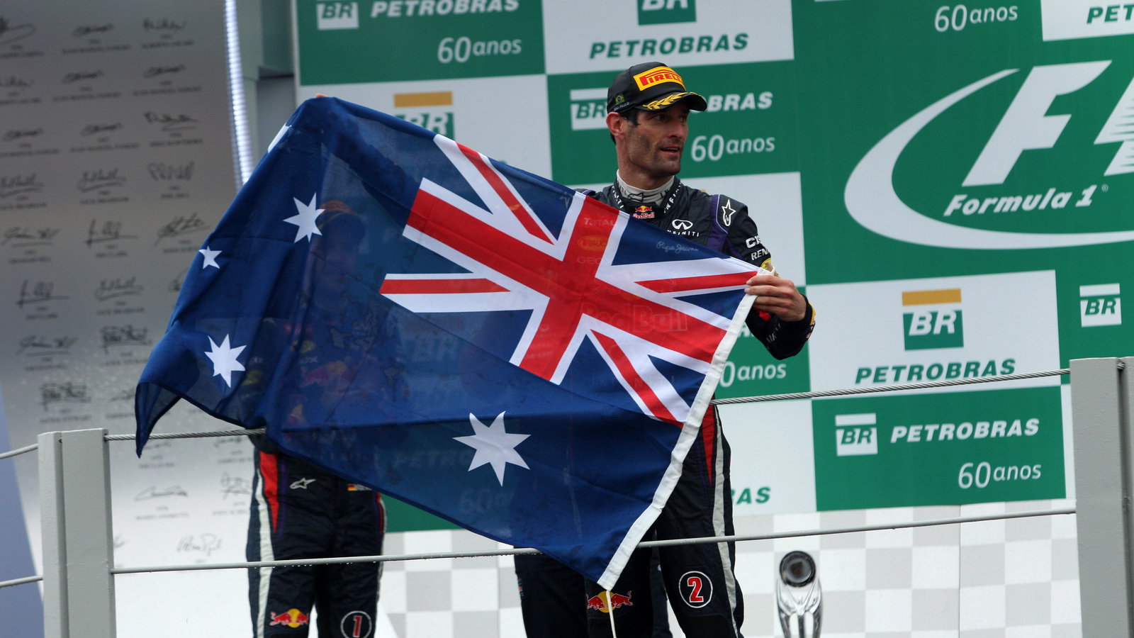 24.11.2013 - Race, 2nd position Mark Webber (AUS) Red Bull Racing RB9