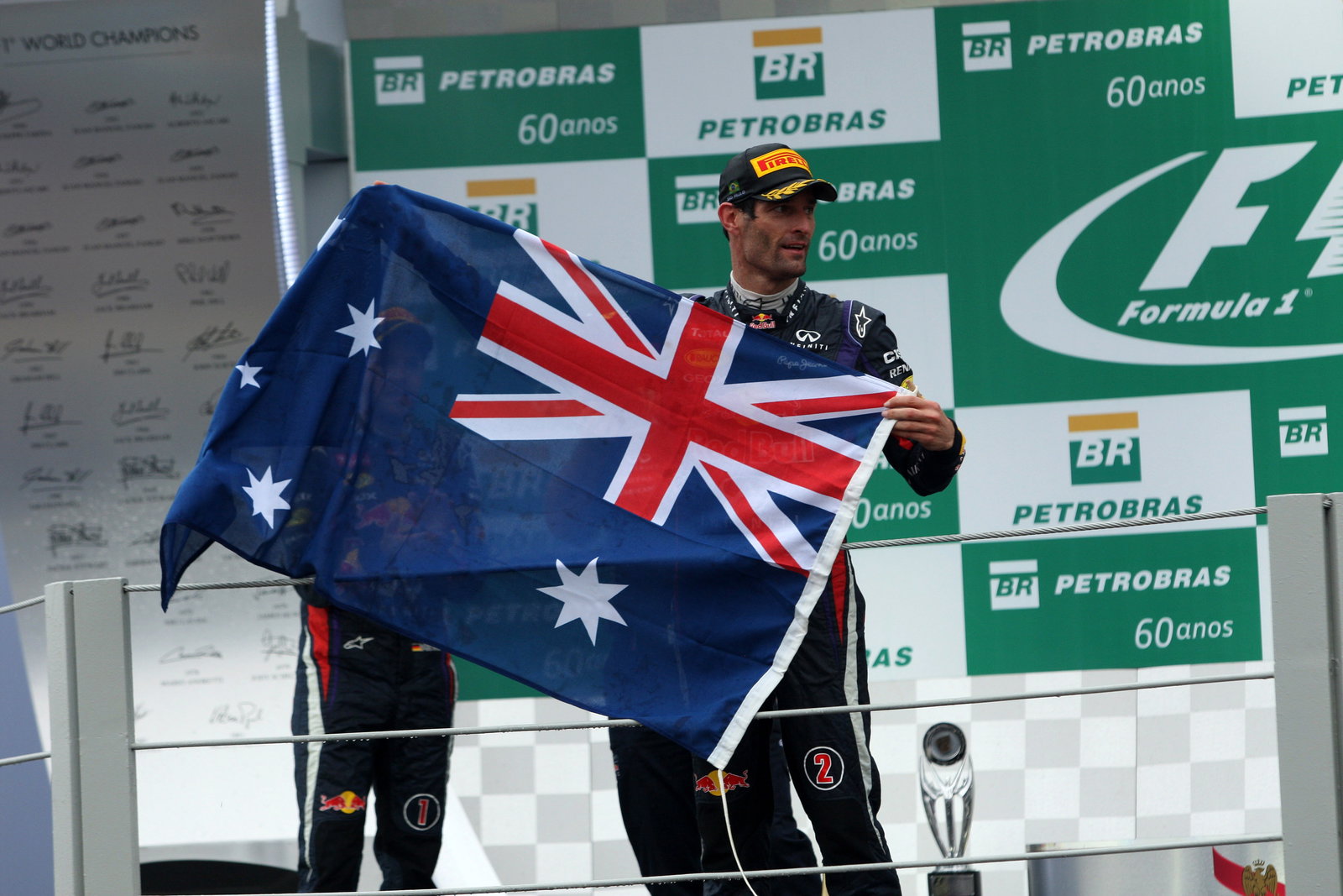 24.11.2013 - Race, 2nd position Mark Webber (AUS) Red Bull Racing RB9