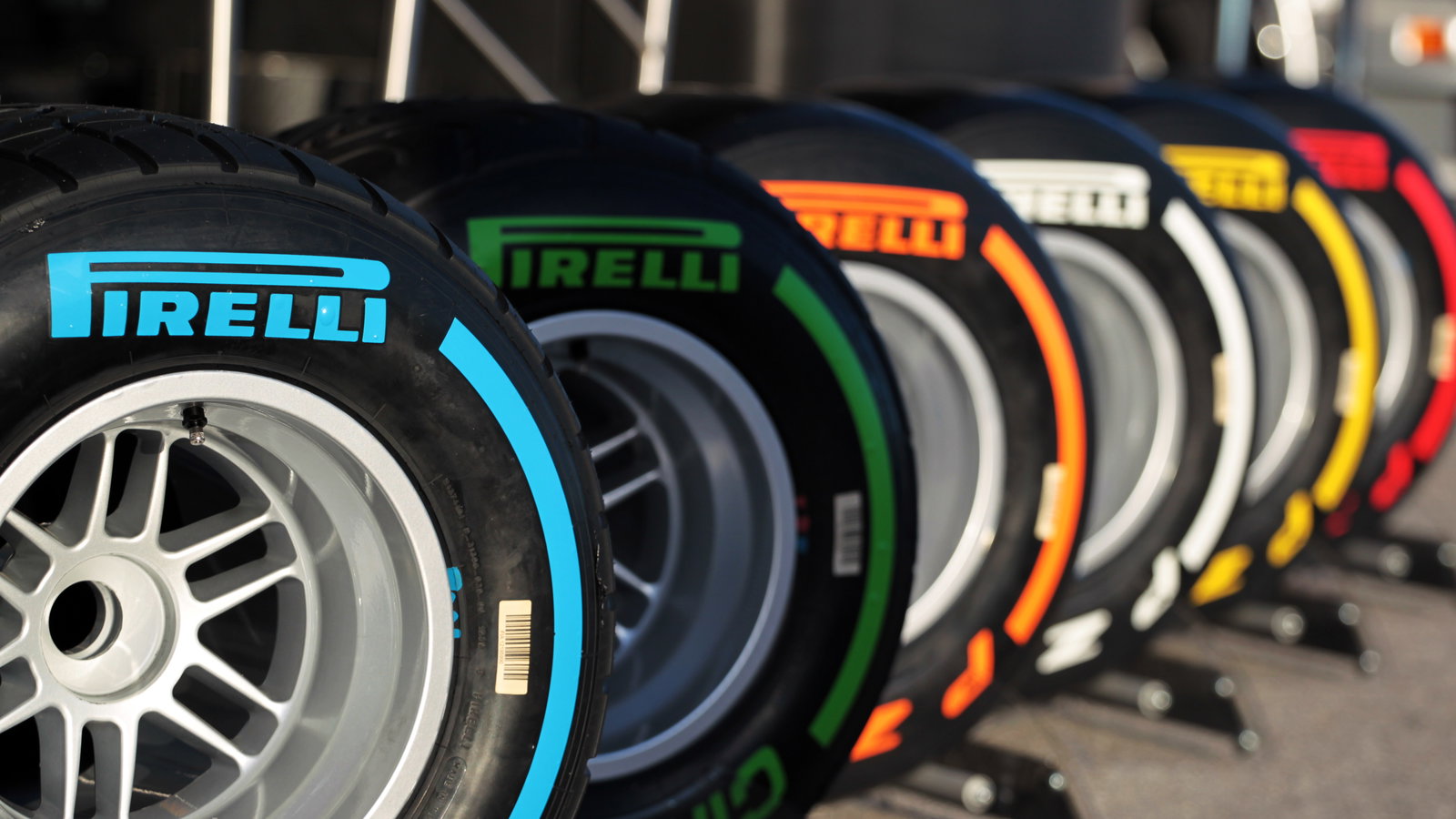 The Pirelli tyre line up.28.01.2014. Formula One Testing, Day One, Jerez, Spain.