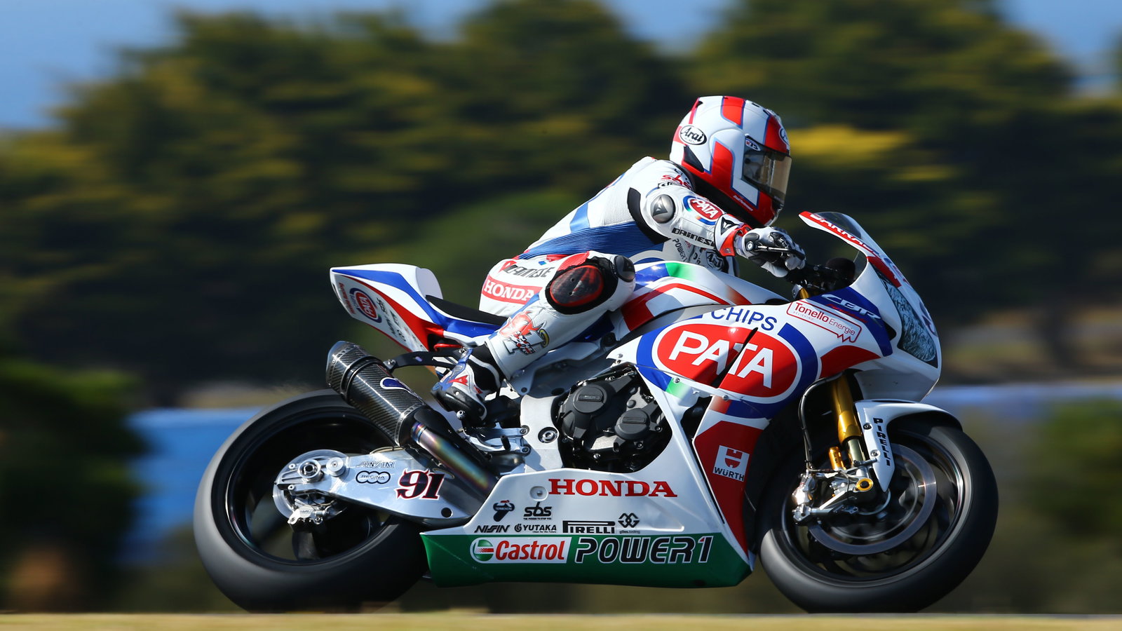 Haslam, Australian WSBK test and race, 2014