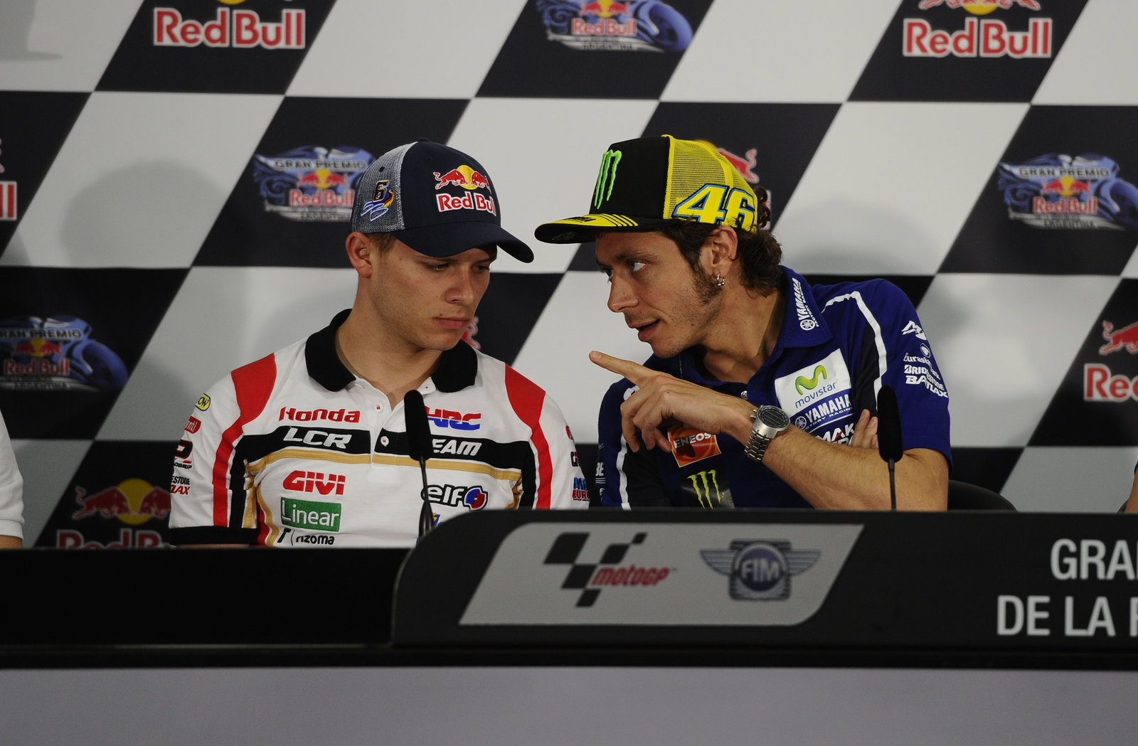 Rossi, Bradl, Argentinian MotoGP 2014