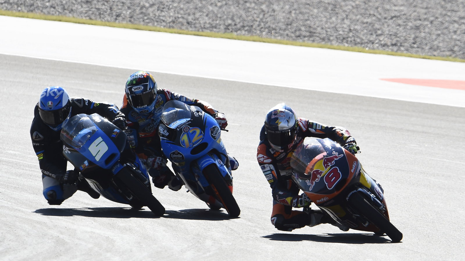 Miller, Fenati, Alex Marquez touch, Argentinian Moto3 Race 2014