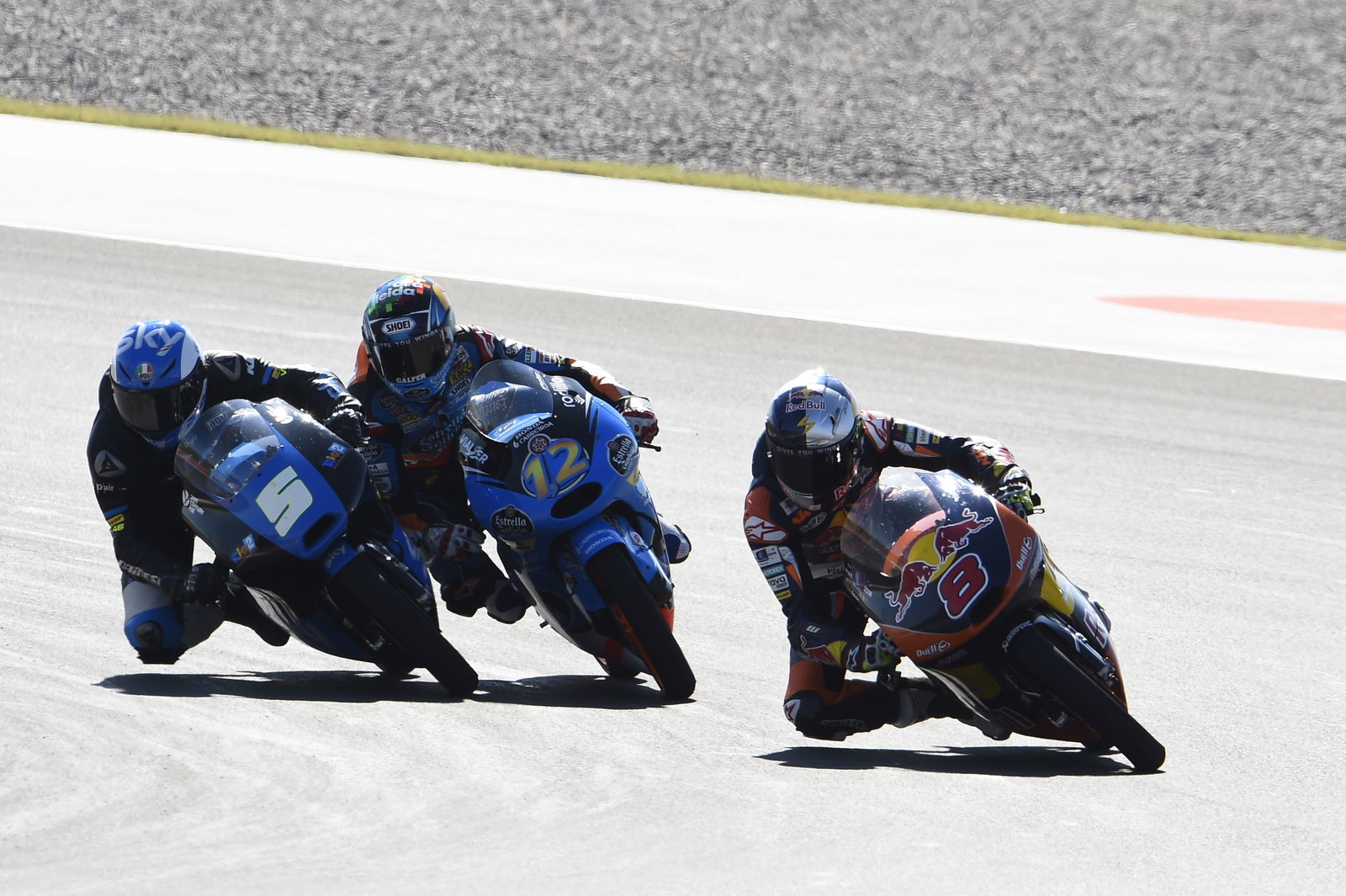 Miller, Fenati, Alex Marquez touch, Argentinian Moto3 Race 2014