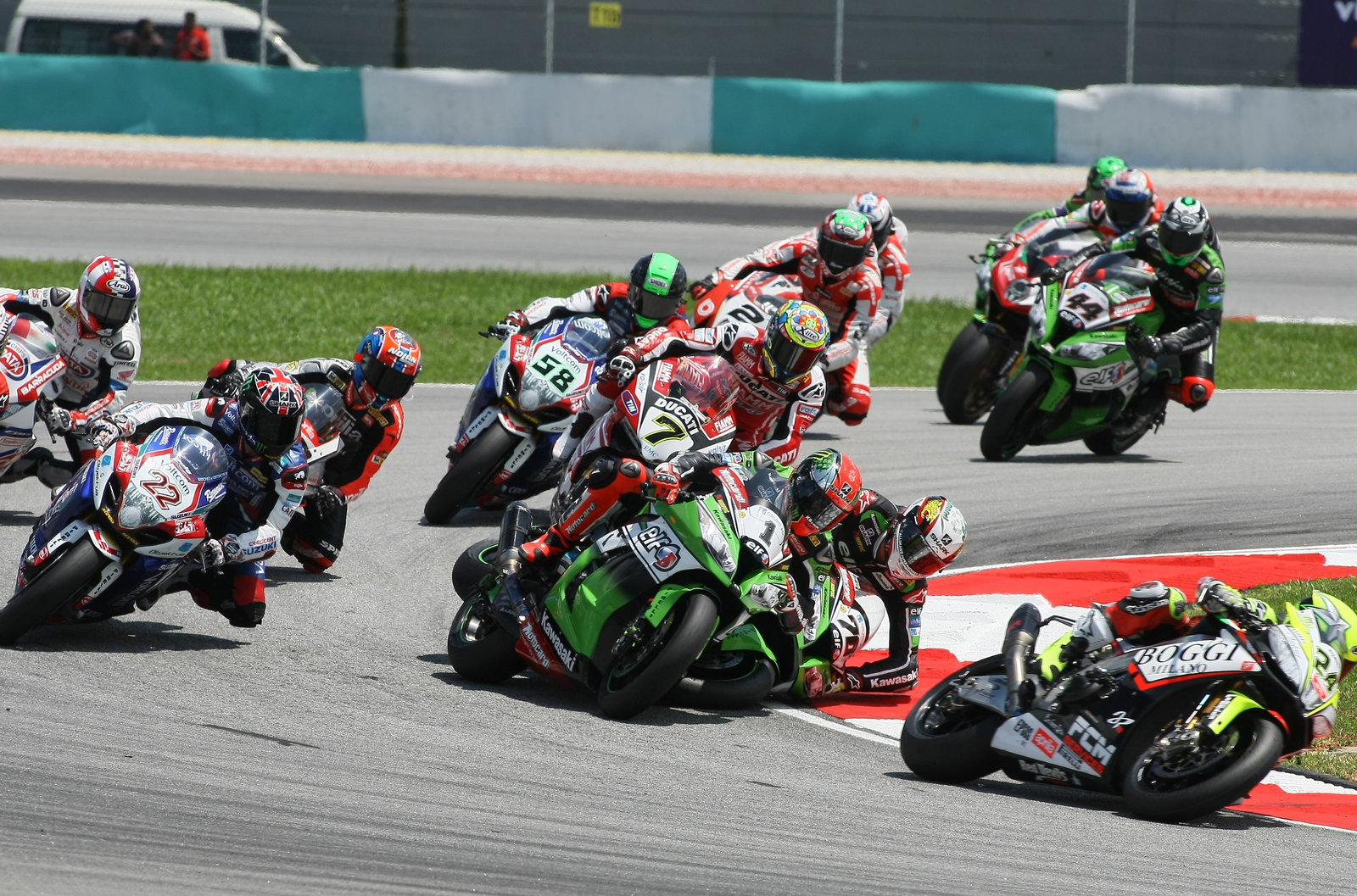 WSBK Sepang: PICS: Baz takes down team-mate Sykes