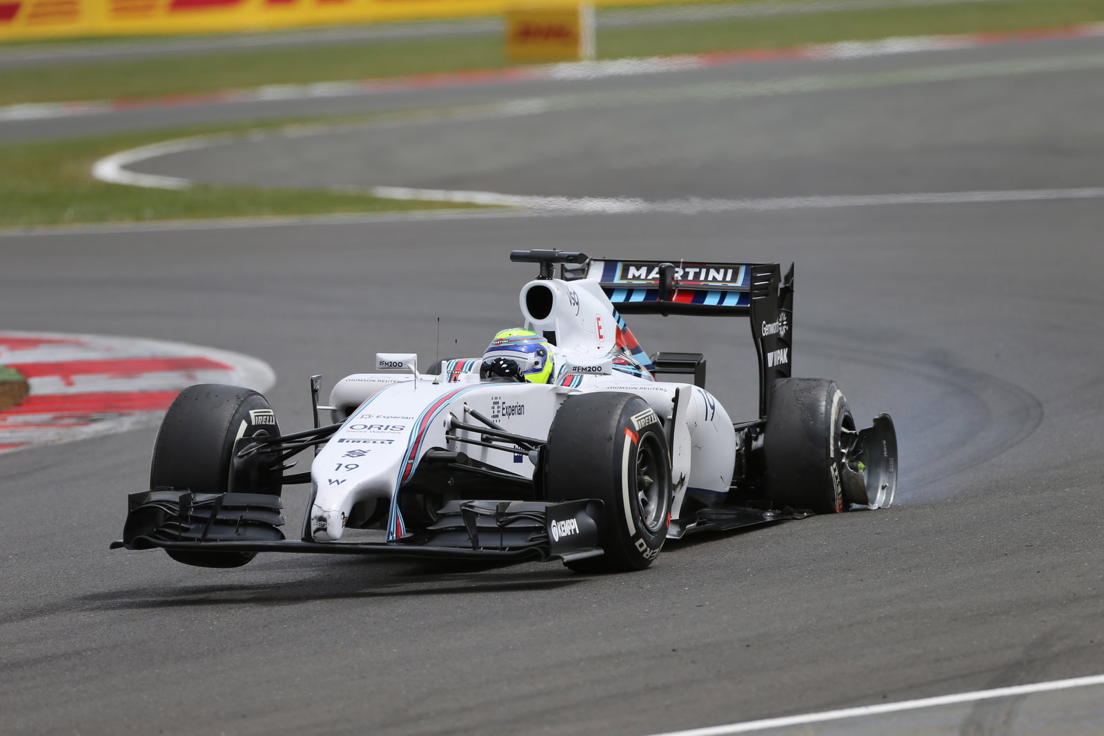 Britain F1 in-season test: Van der Garde crash curtails test