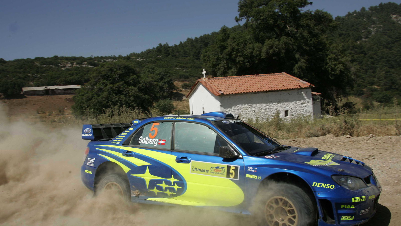 Petter Solberg (NOR) Subaru Impreza WRC Acropolis Rally, World Rally Championship, 1-3 June 2006, G