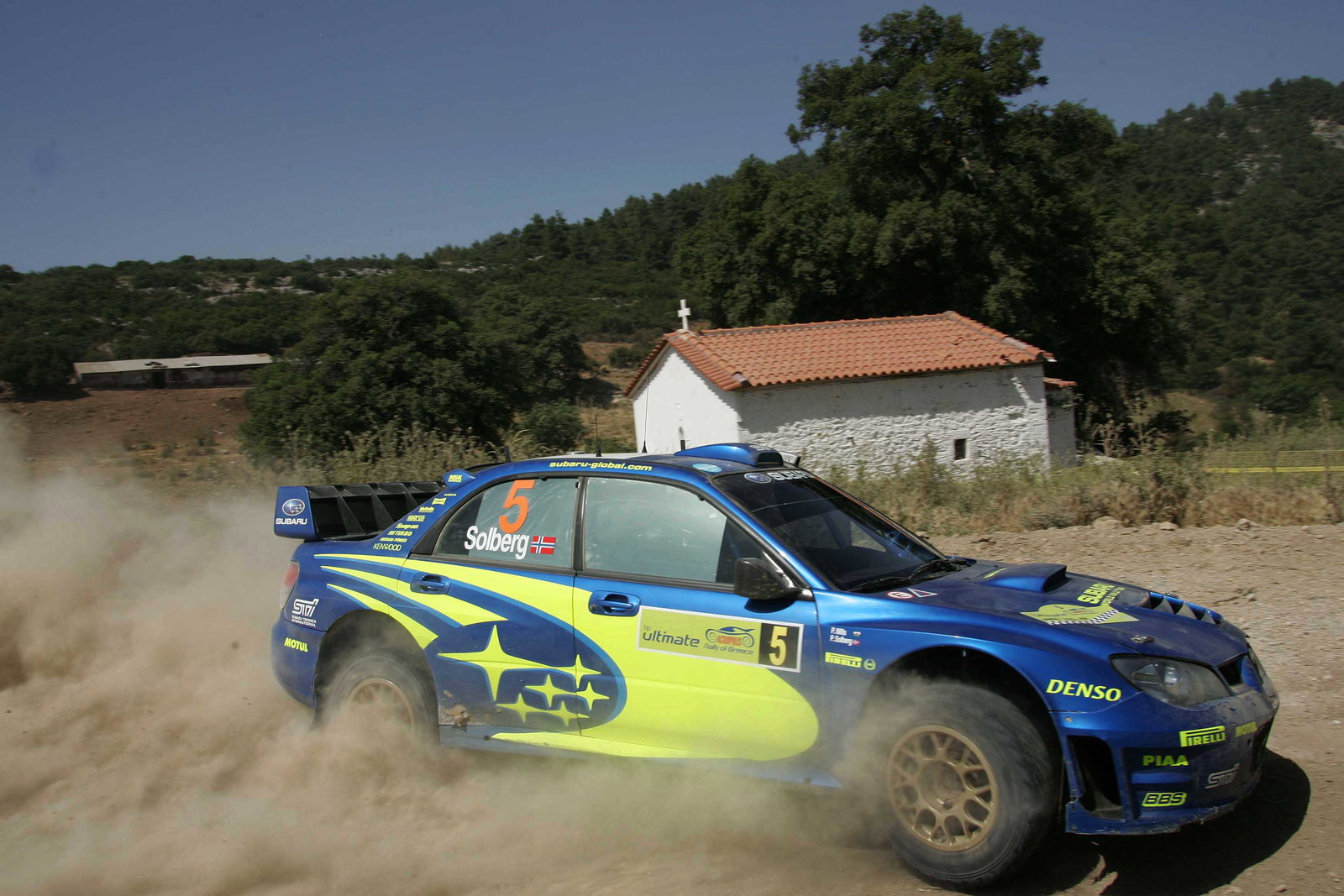 Petter Solberg (NOR) Subaru Impreza WRC Acropolis Rally, World Rally Championship, 1-3 June 2006, G