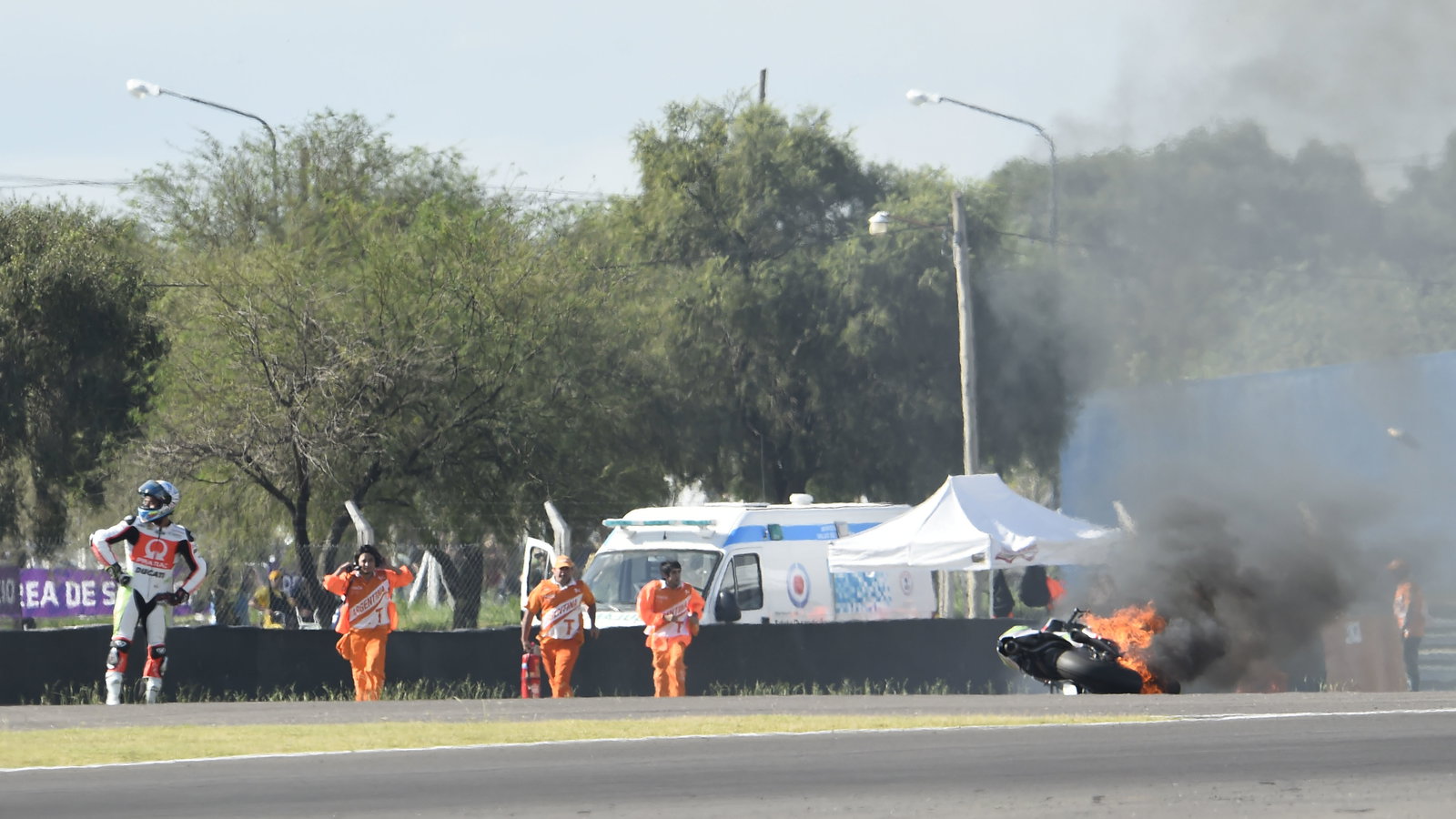 MotoGP Argentina: Hernandez: I saw the flames and had to stop