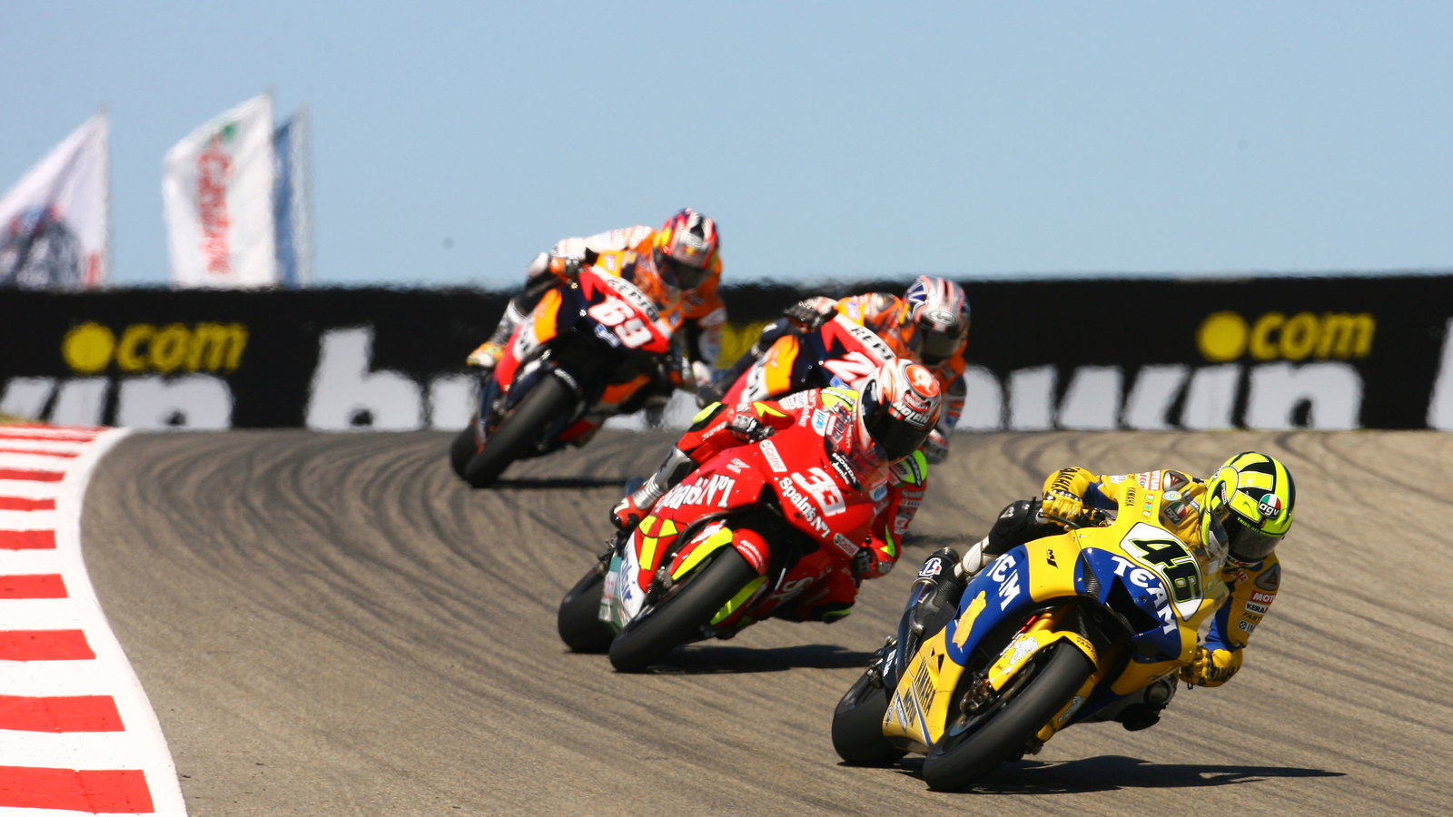 Rossi, Melandri, Pedrosa, Hayden, German MotoGP, 2006