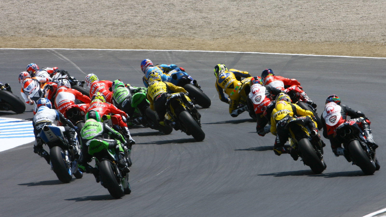 Turn one, US MotoGP Race 2006