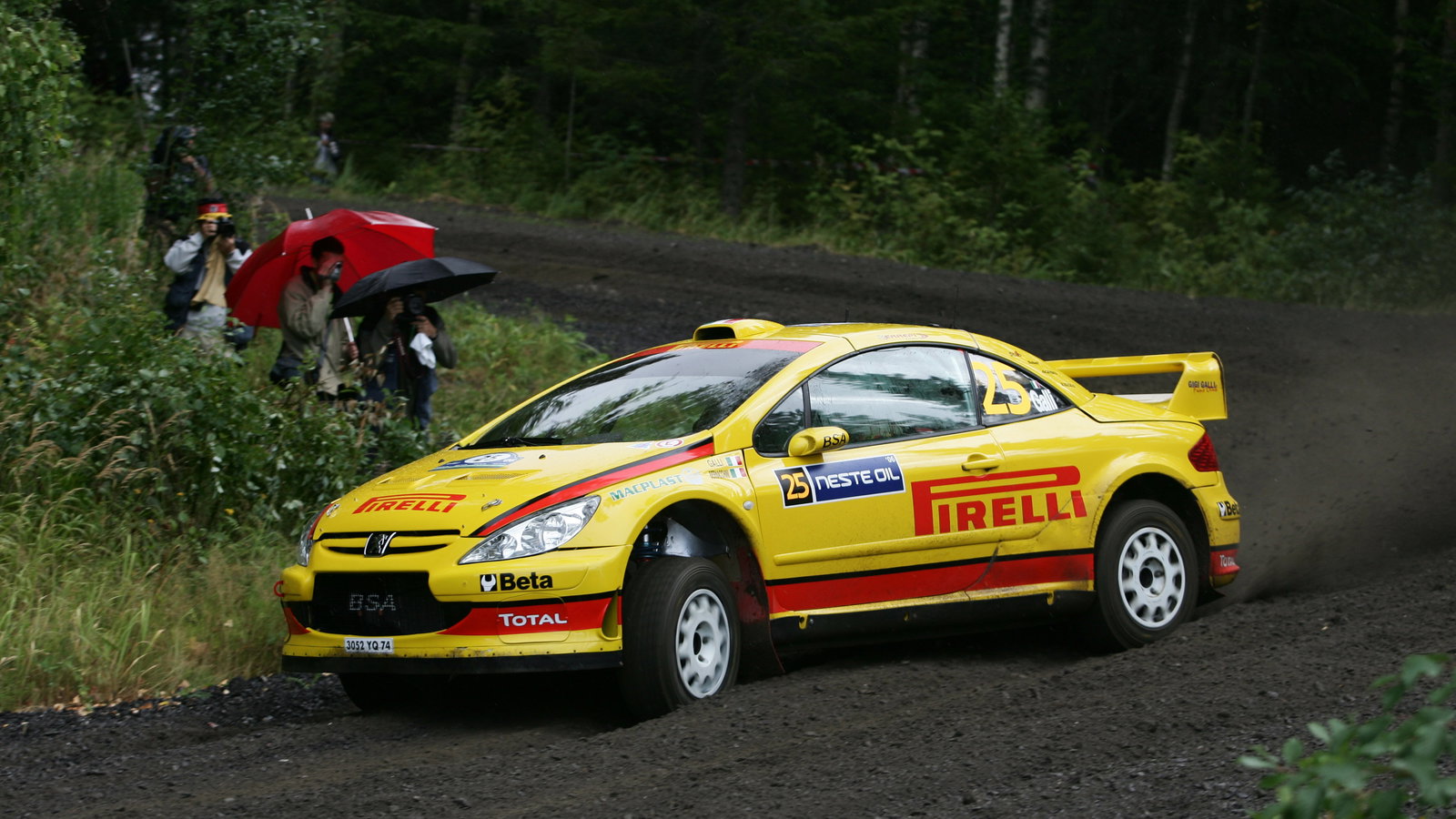 Gigi Galli (ITA) BSA Pirelli Peugeot 307 World Rally of Finland, World Rally Championship, 17-20 Au